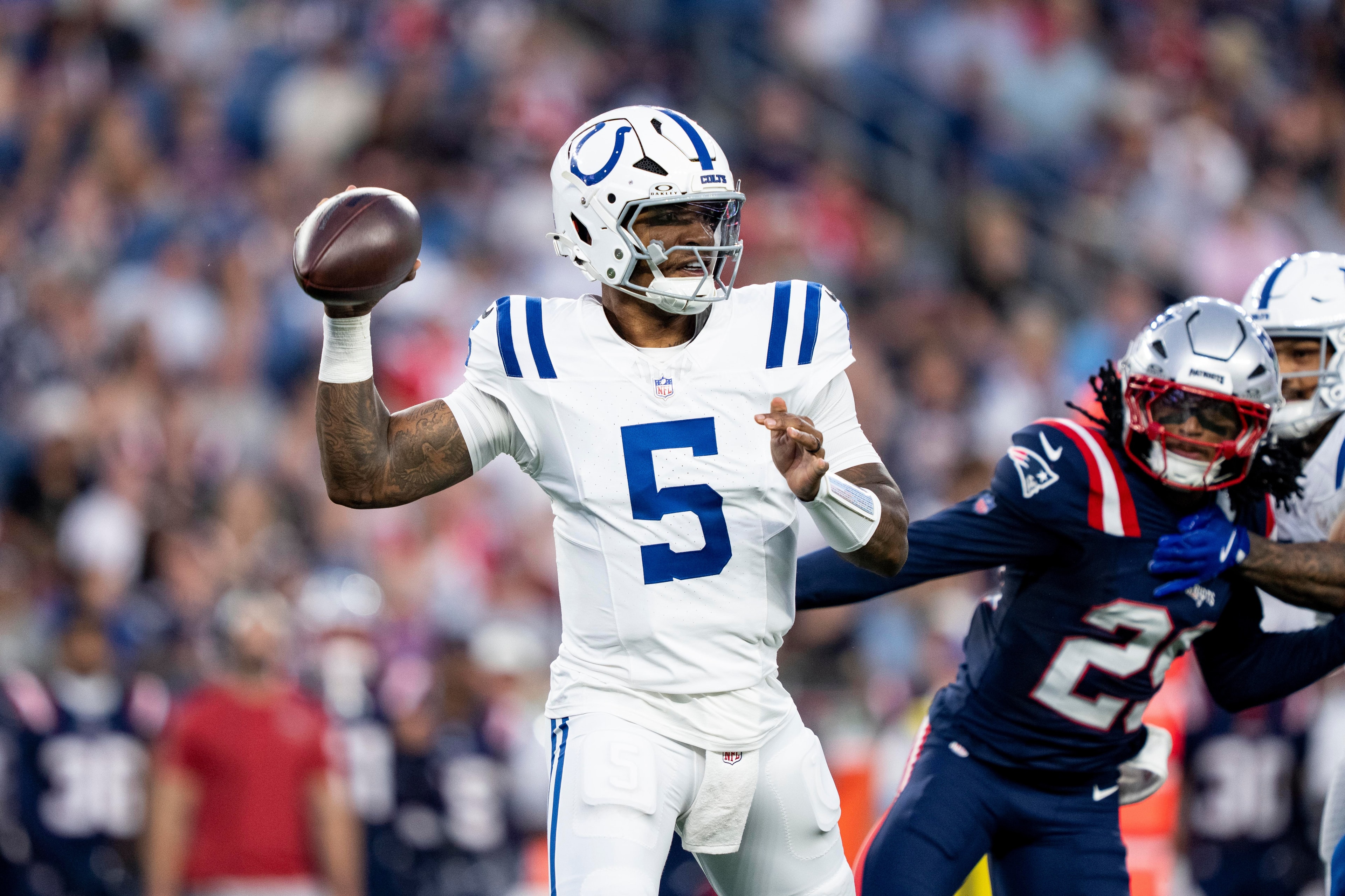 Anthony Richardson’s first-half showing vs. the Patriots becomes a springboard for evaluation