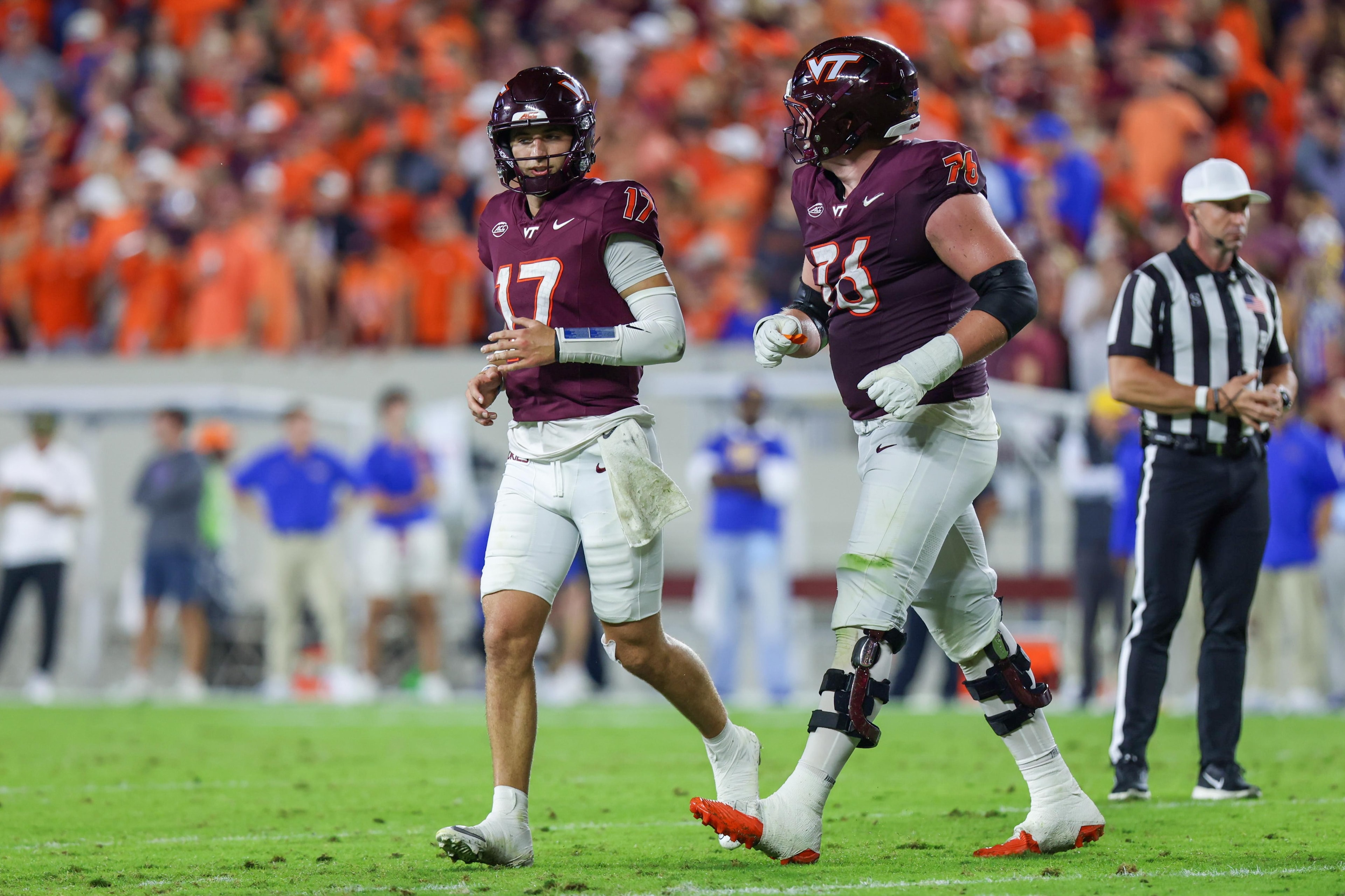 Backup Jackson Brousseau throws for 321 yards as Cal rallies past Virginia Tech, 25-20