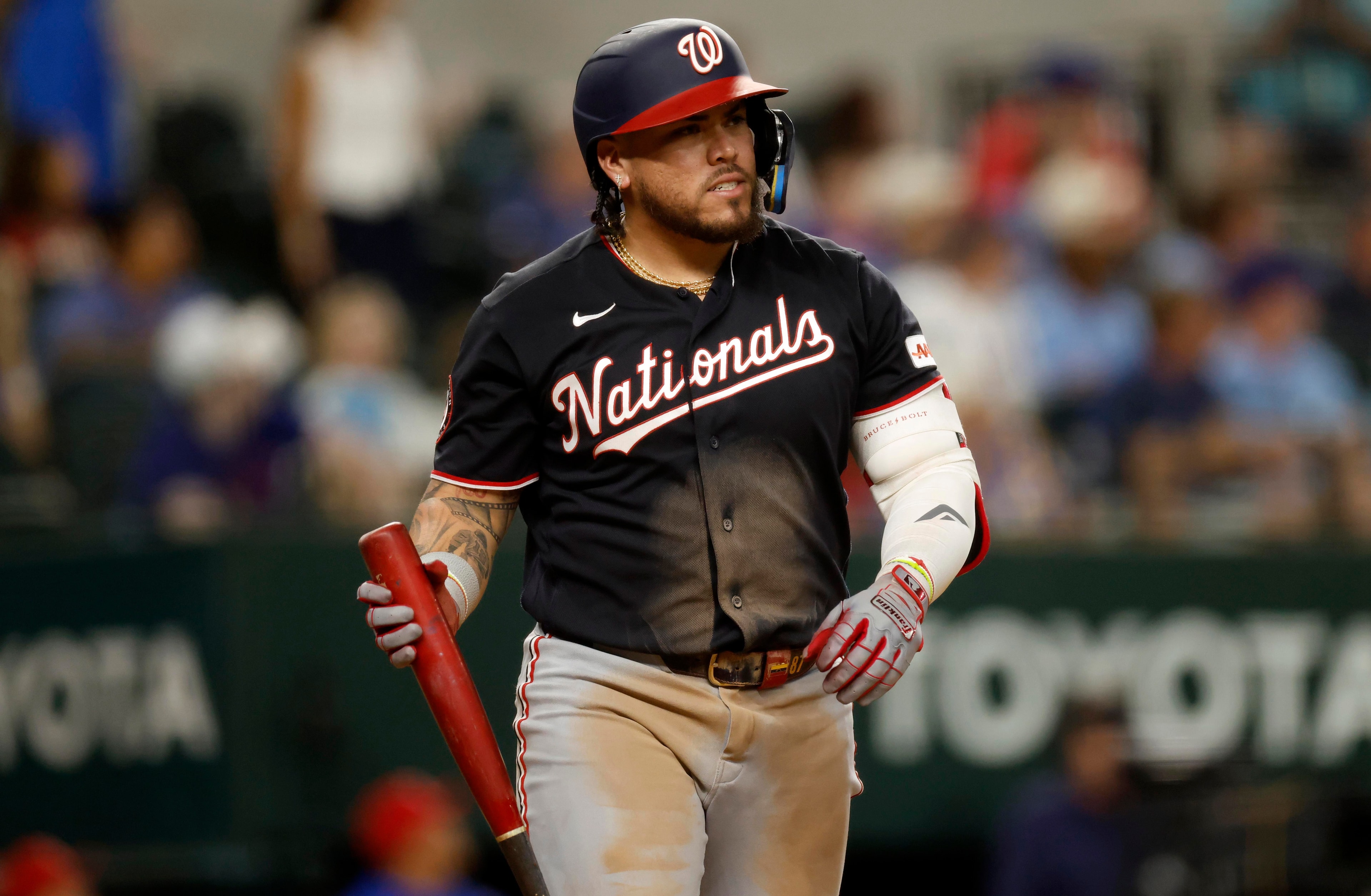 Nationals close a taxing road swing in Miami after being held to one hit in Texas