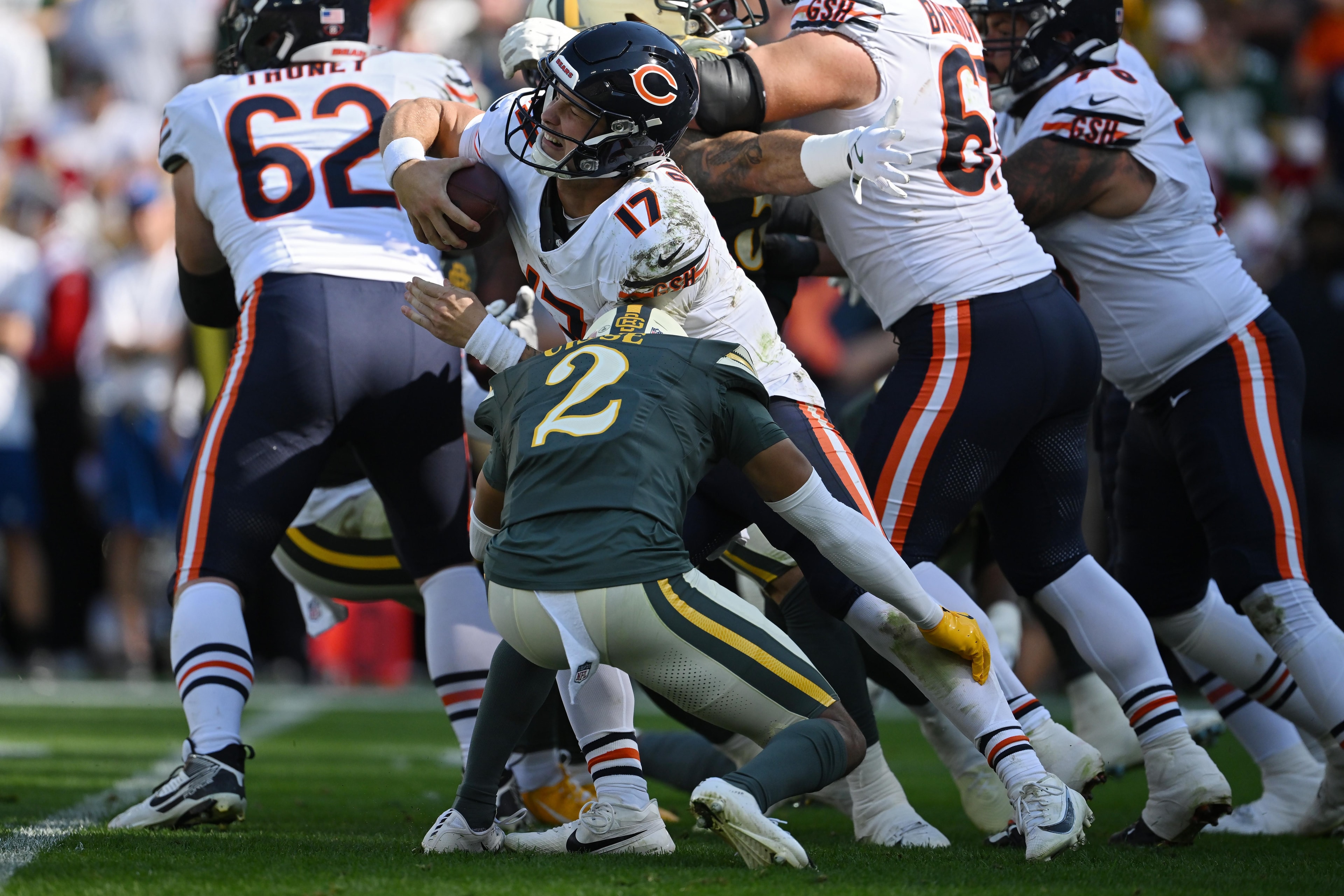 Tyson Bagent uses Caleb Williams as a reminder in the Chicago Bears QB debate