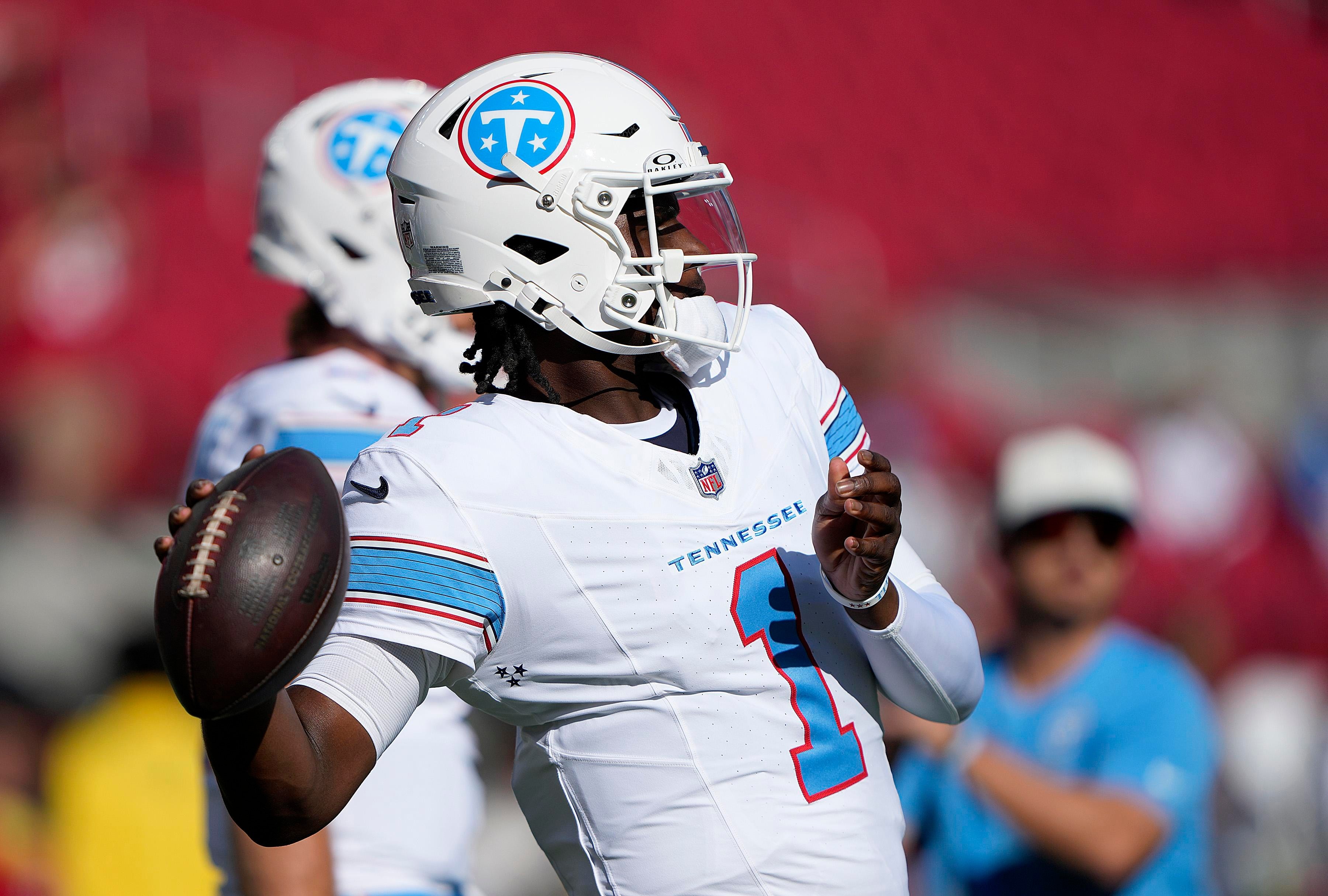 Cam Ward’s footwork falters again as Titans’ preseason opener turns rough