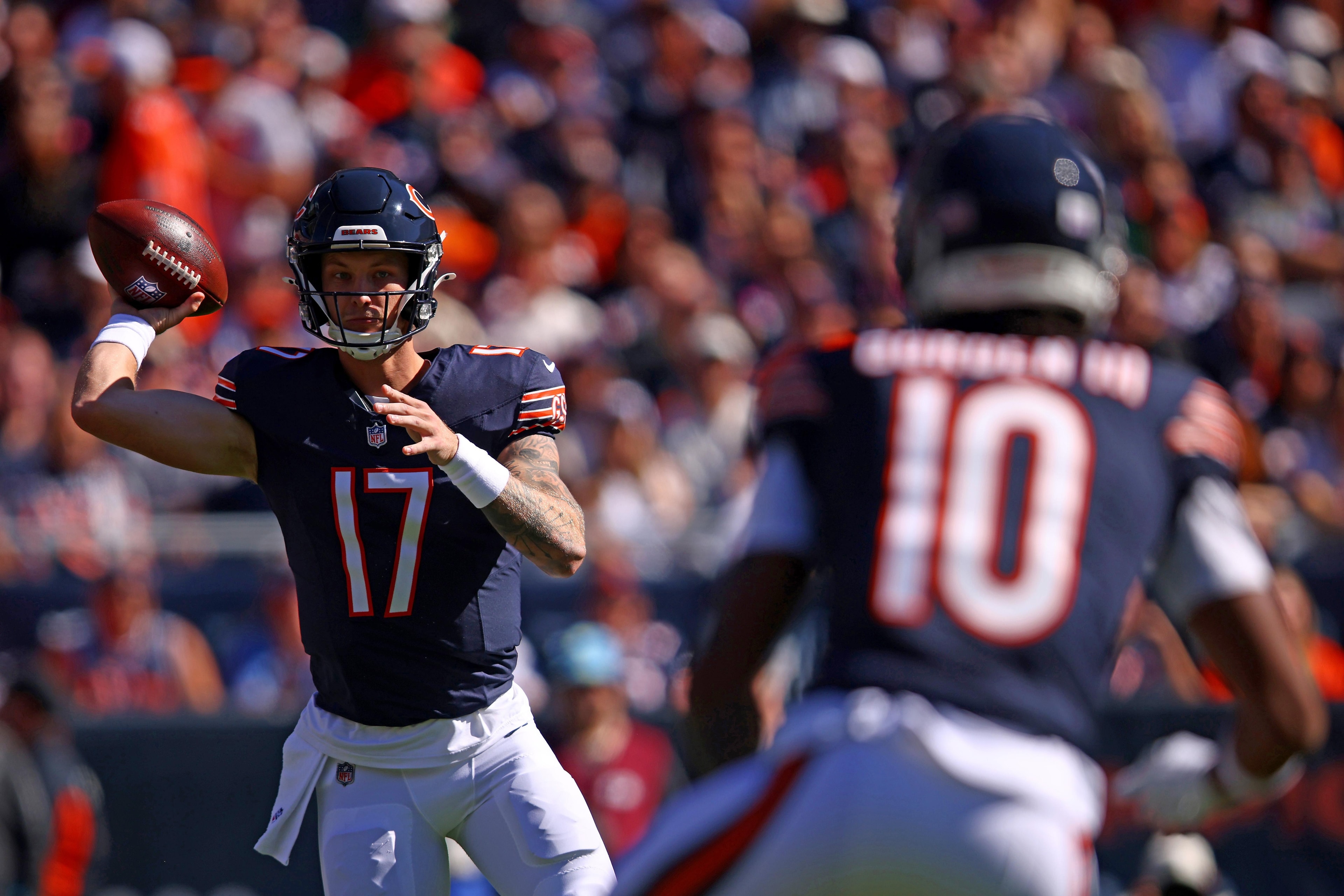 Tyson Bagent set to start for Bears at Packers as Ben Johnson leans on his development