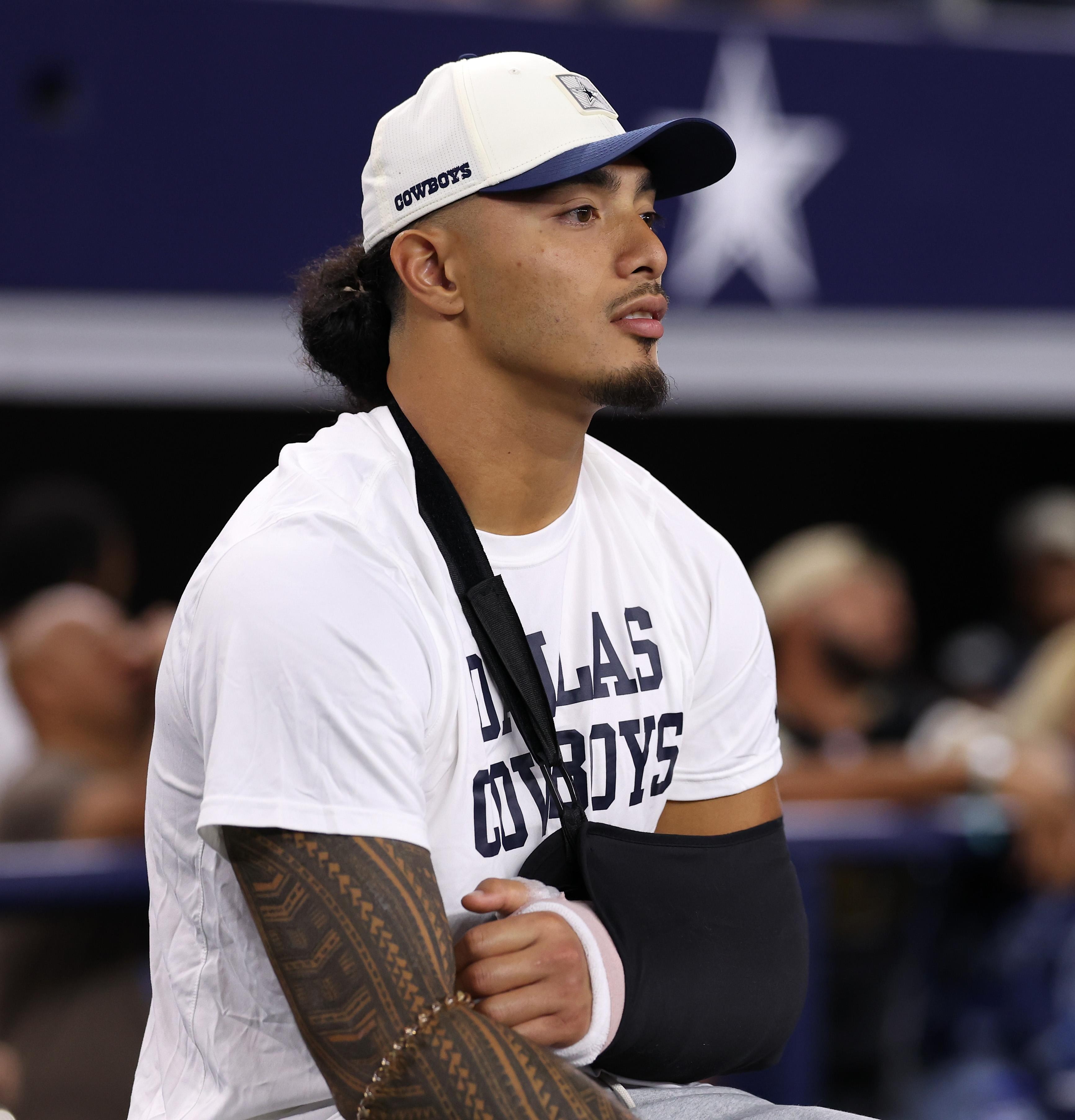 Cowboys’ Marist Liufau suffers forearm injury in preseason loss to Saints