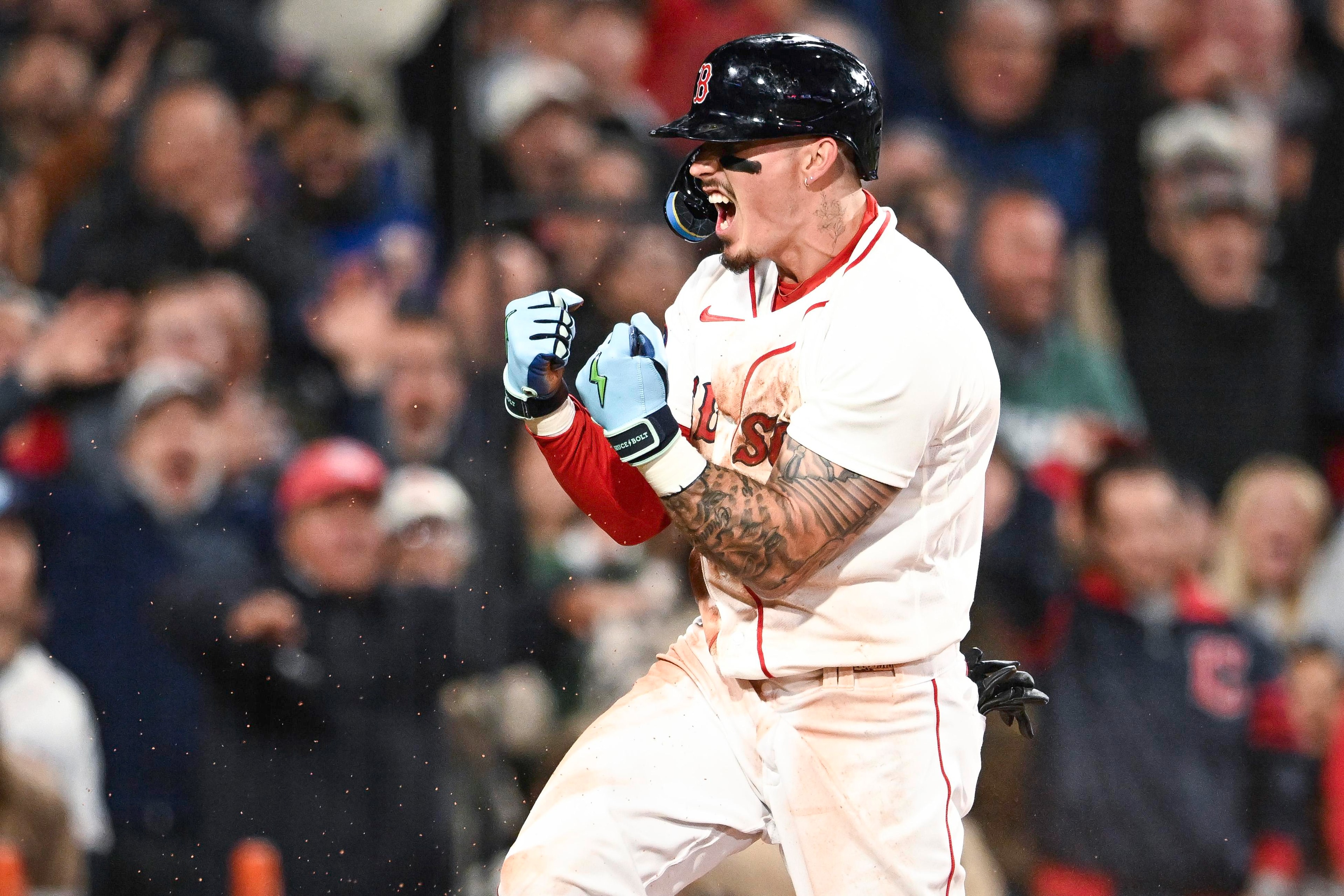 Red Sox turn 12 hits into a single run in a bizarre win over the Guardians