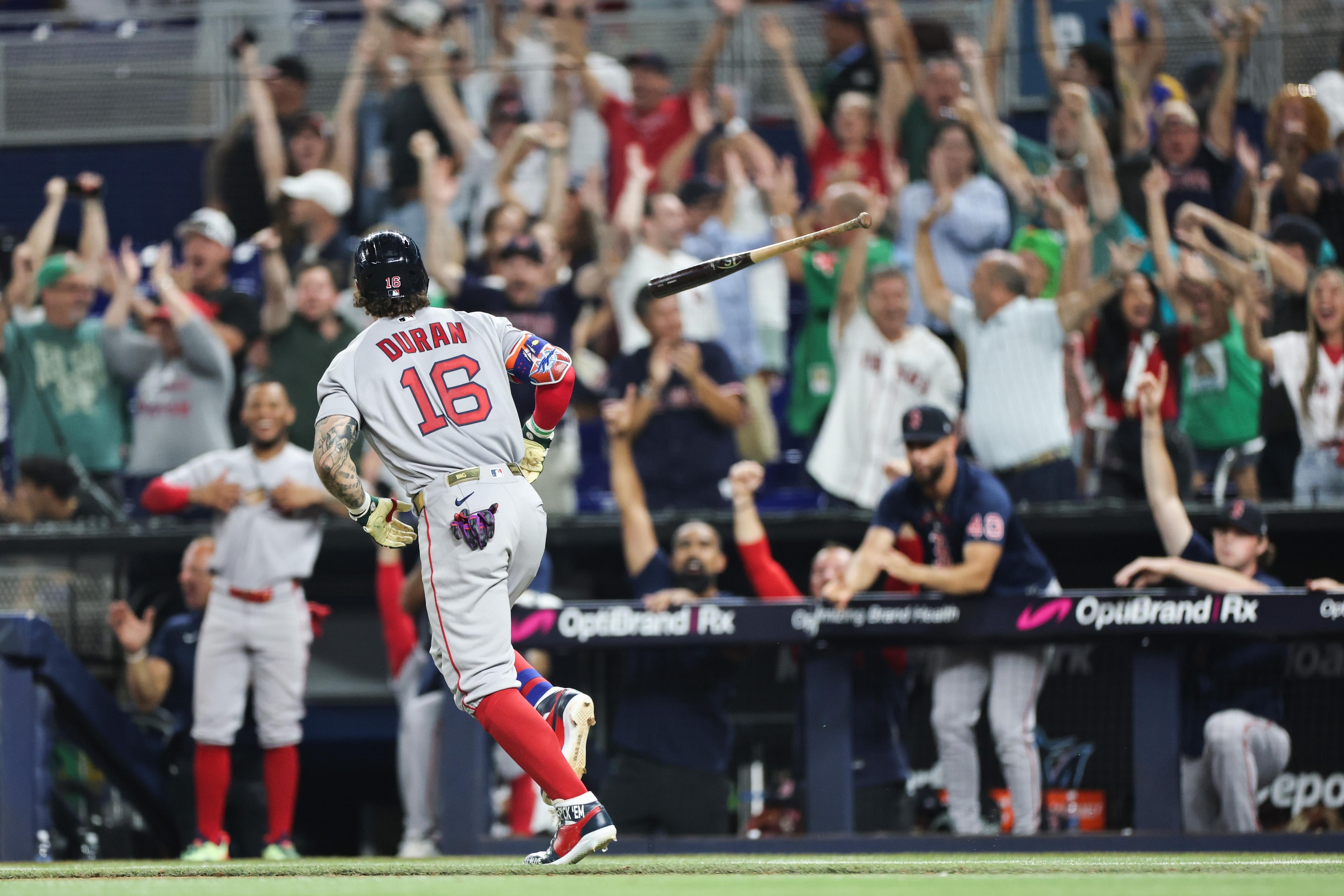 Jarren Duran’s 10th-inning grand slam and “Mickey’s magic” lift Red Sox to 7-3 win in extra innings in Miami