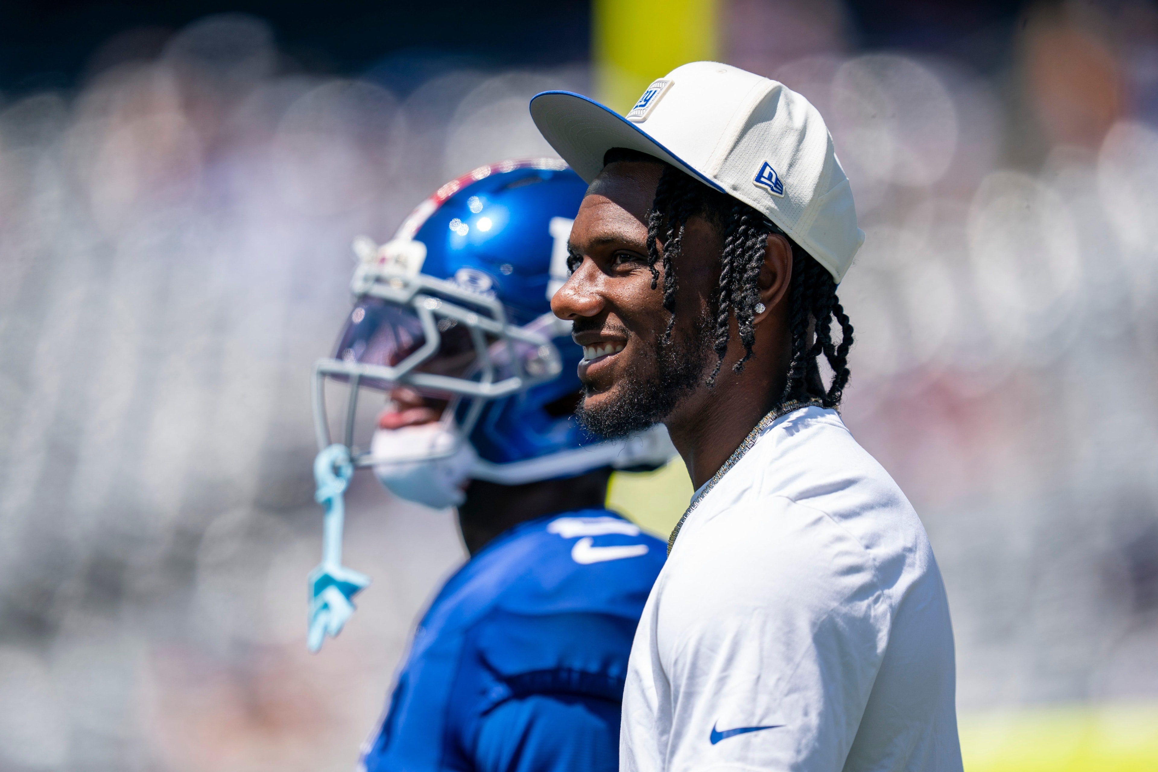 Giants receiver Malik Nabers returns to live drills as ACL recovery reaches a new milestone