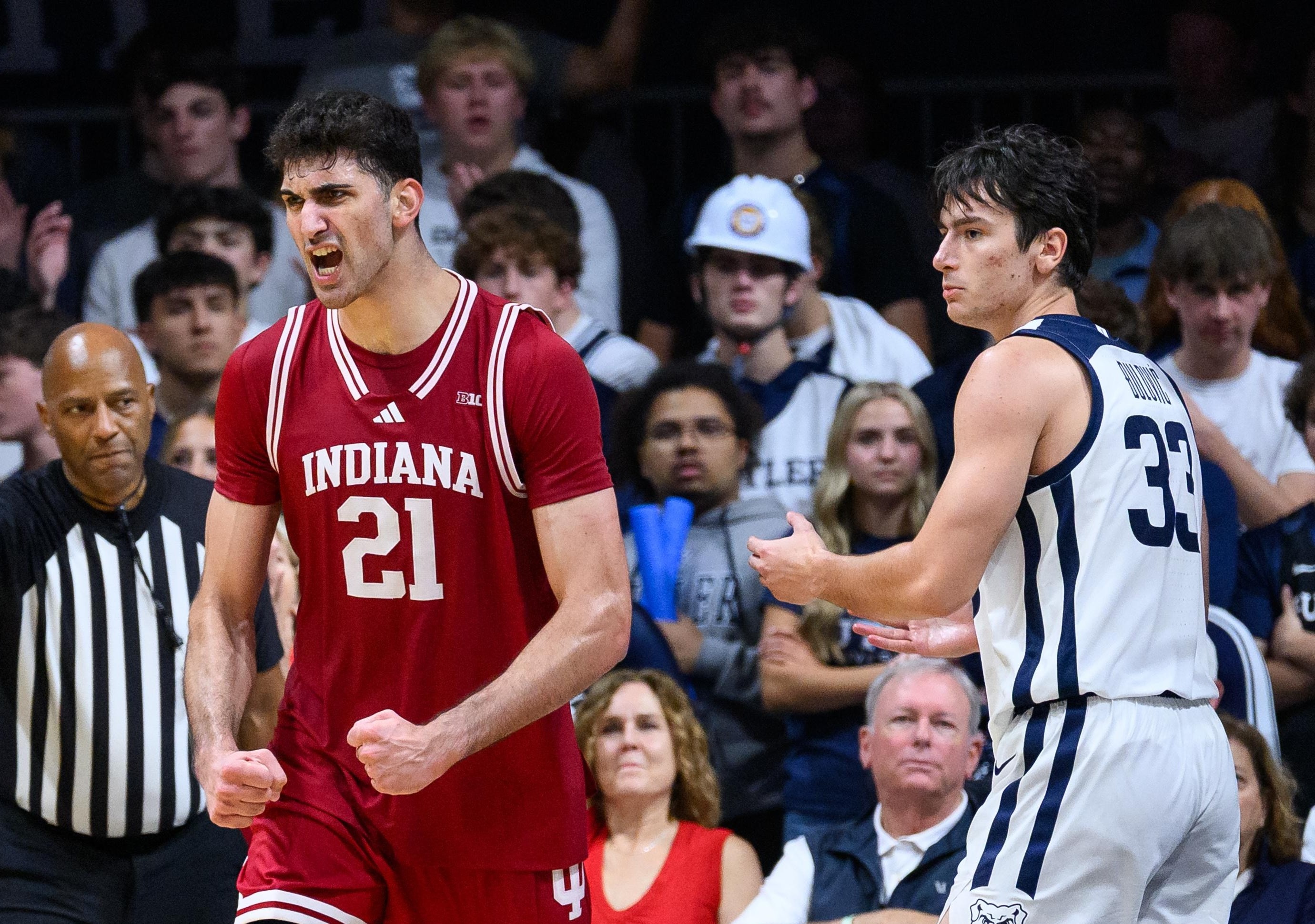 Indiana men’s basketball leans on a rebound-heavy identity in exhibition win over Butler, setting tone for Darian DeVries’ second season