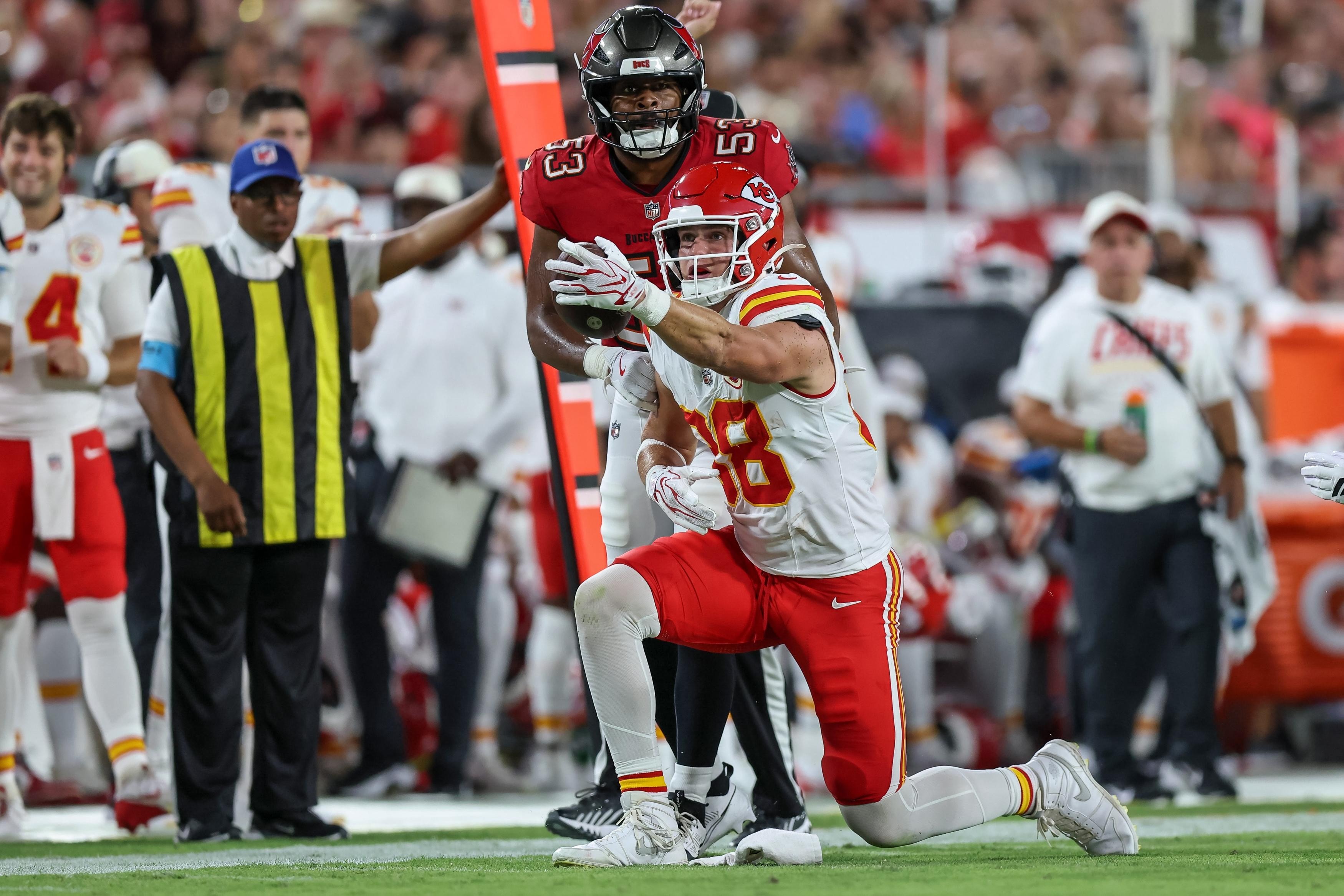 Chiefs’ final-week roster churn leads to early 53-man projection after camp