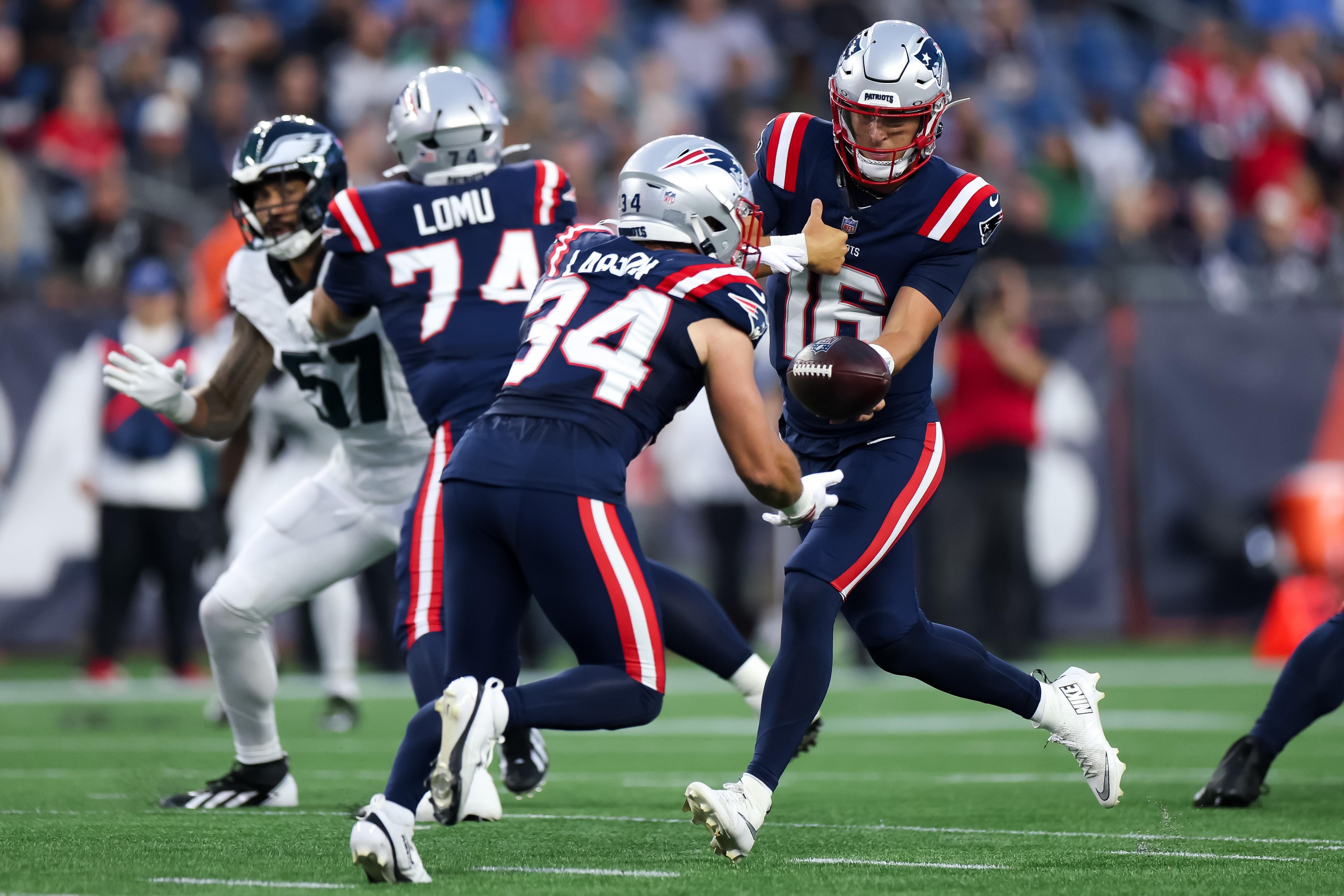 Patriots edge Eagles in preseason work under Gillette Stadium lights, turning practices into game reps