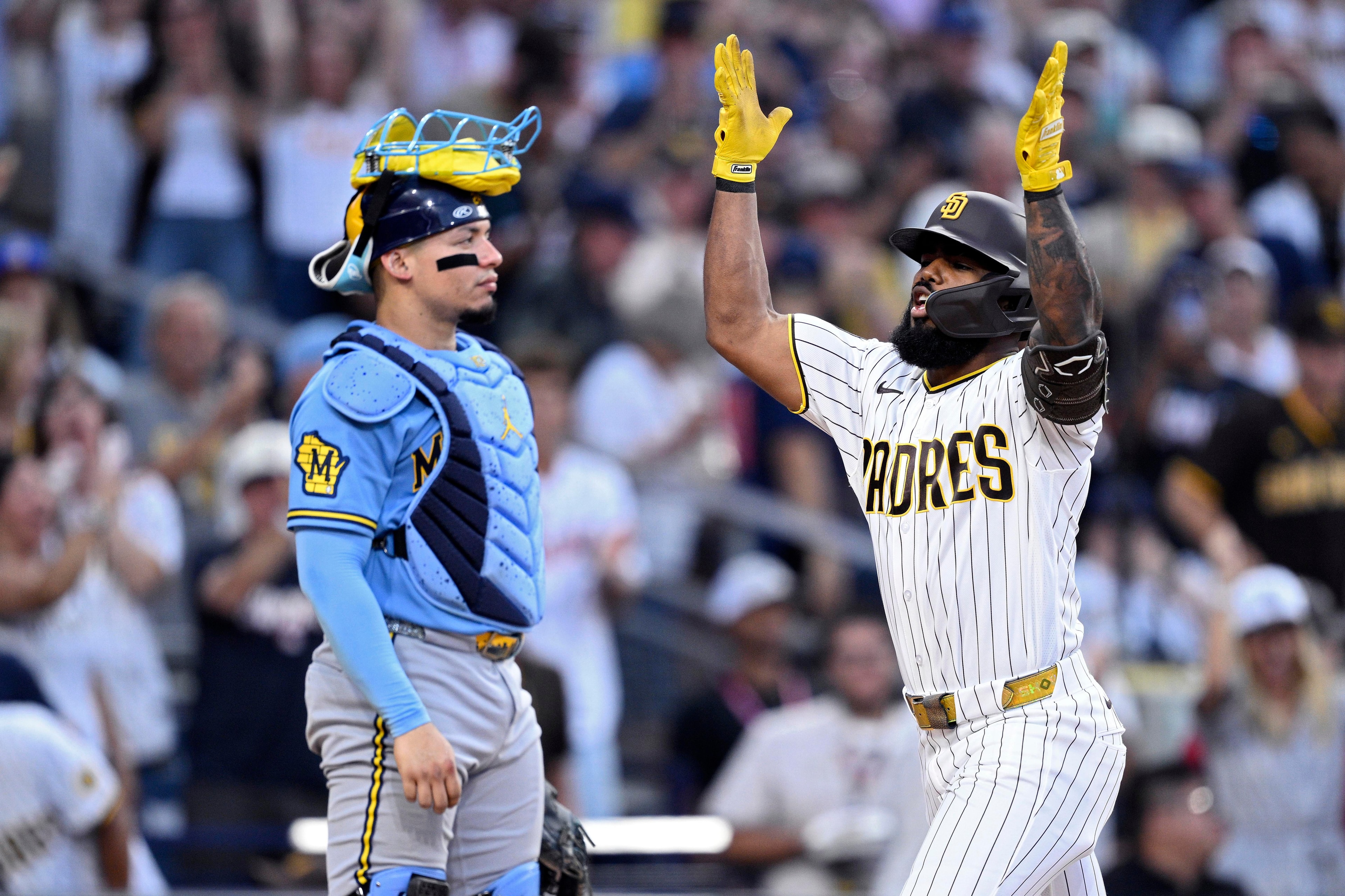 Padres explode for 11 runs to take series from Brewers at Petco Park