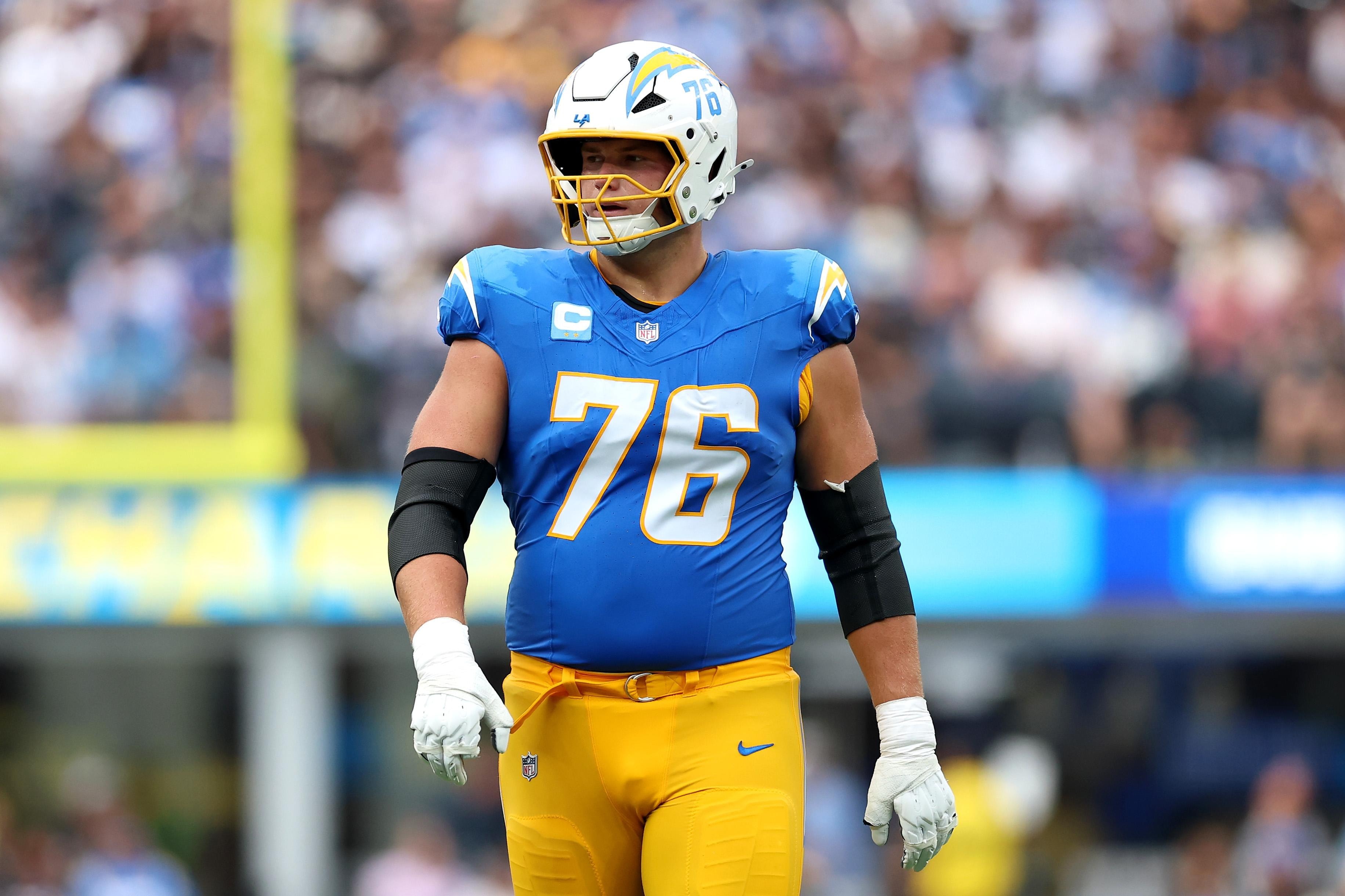 Chargers expect to be without right tackle Joe Alt versus Broncos after neck injury