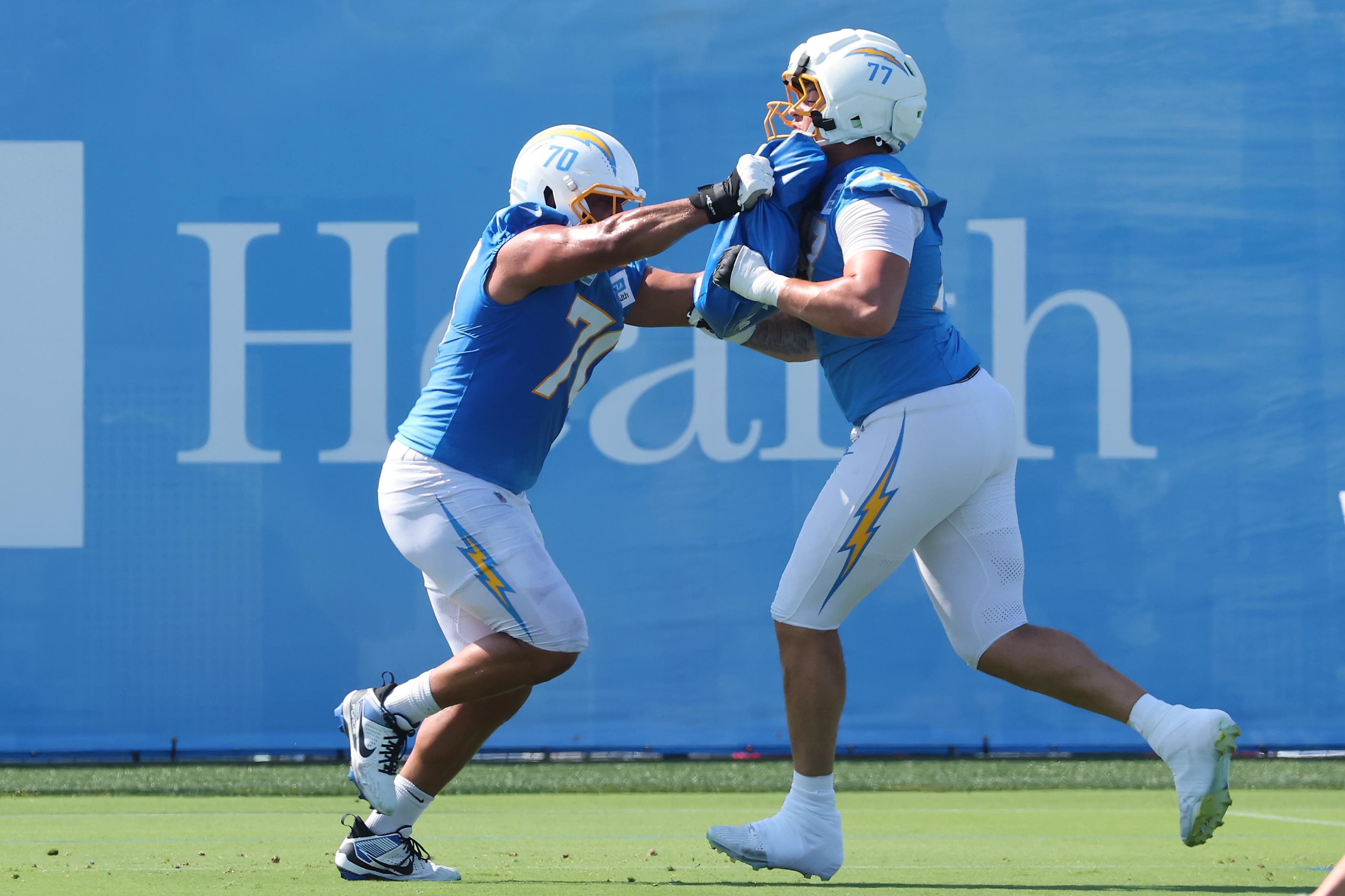 Chapters in the rehab process: Rashawn Slater’s extended absence tests the Chargers’ practice rhythm