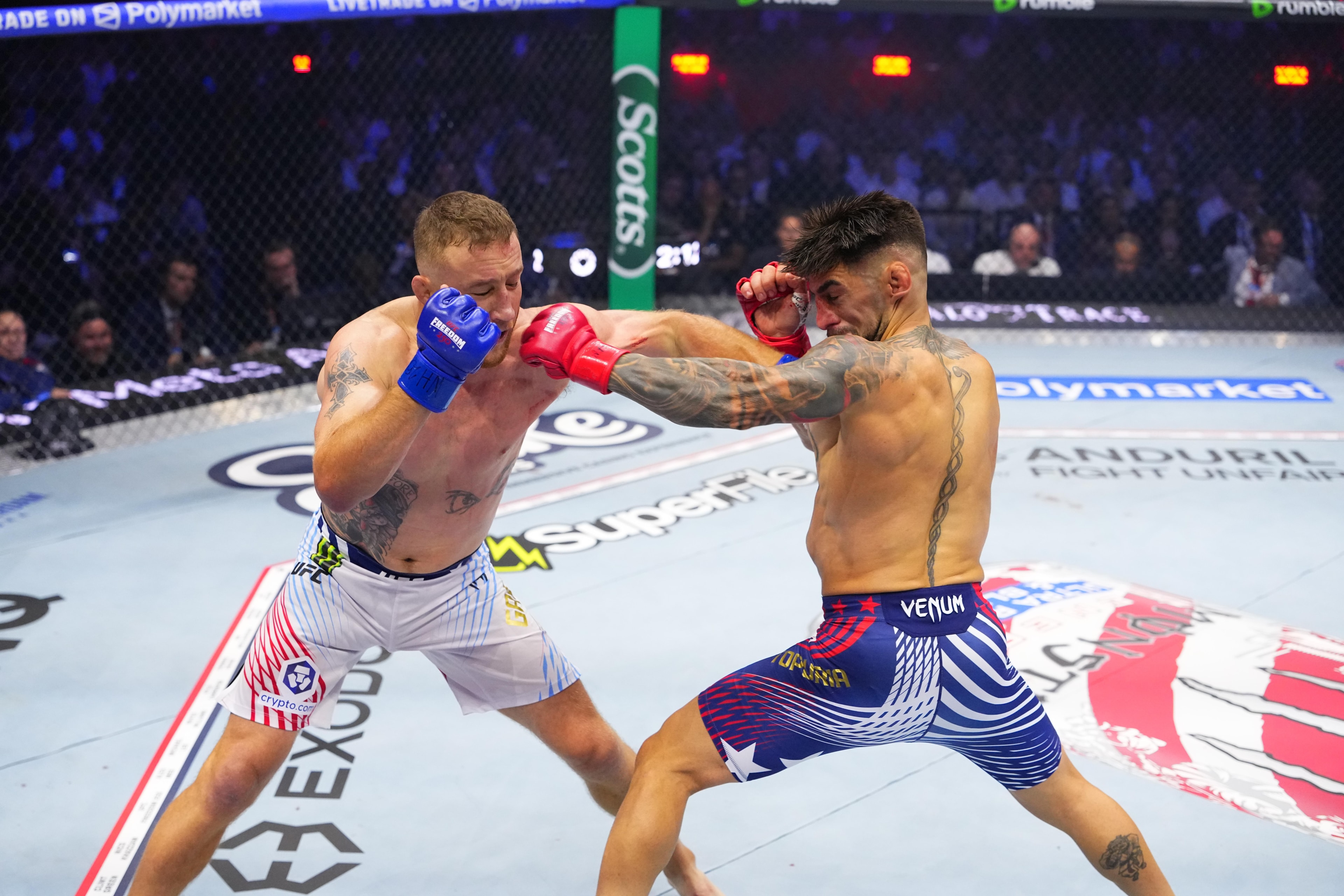 UFC posts a “no commentary” cinematic version of Gaethje vs. Topuria from the White House