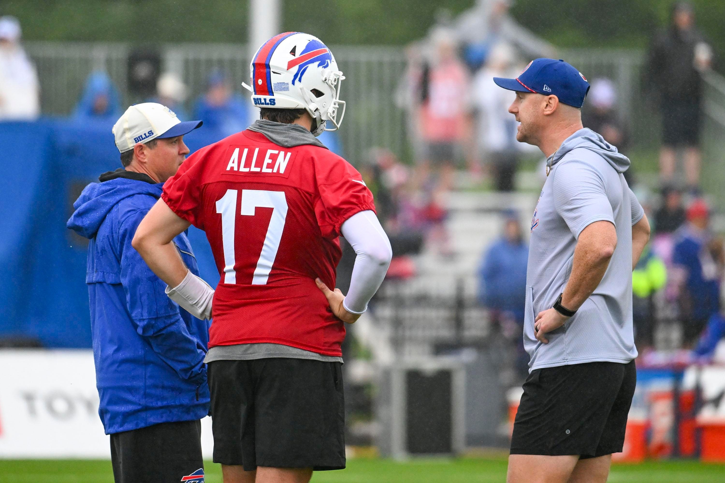 Debate over Josh Allen and the Bills’ coaching staff grows, but a Yahoo report calls the premise “completely ridiculous”