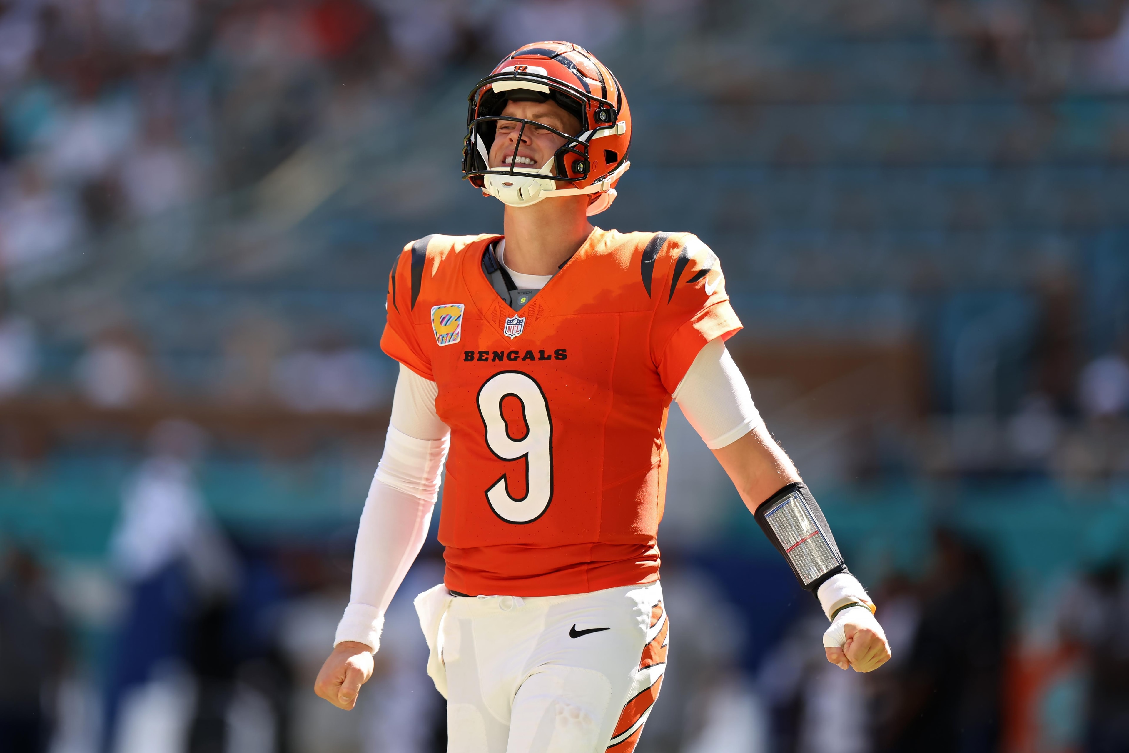 Bengals-Dolphins: Joe Burrow seen removing helmet after late sequence, officials no-call becomes talking point