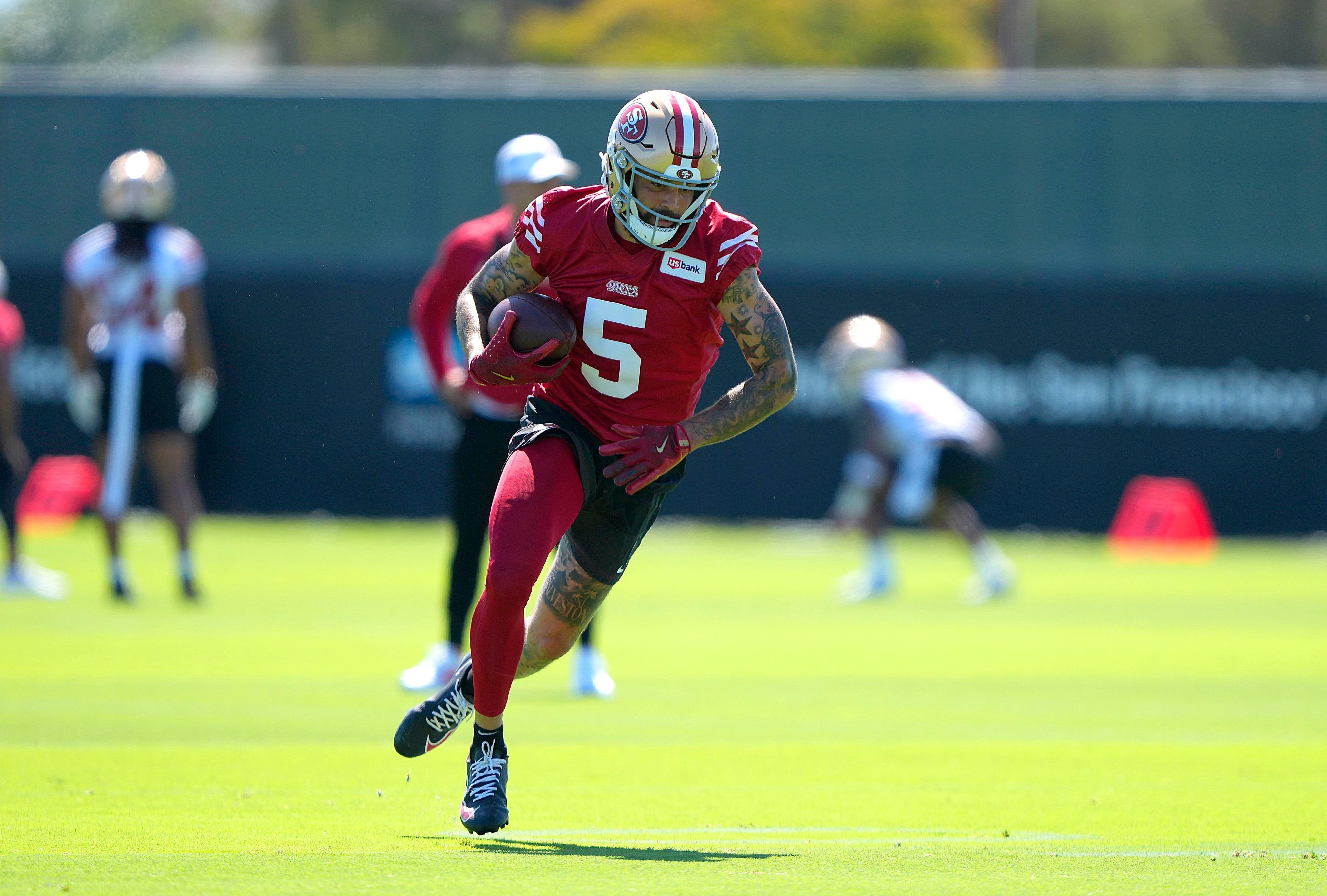 49ers-Chargers joint practice features early exit for Mike Evans, Shanahan says Christian McCaffrey would have practiced in a game week