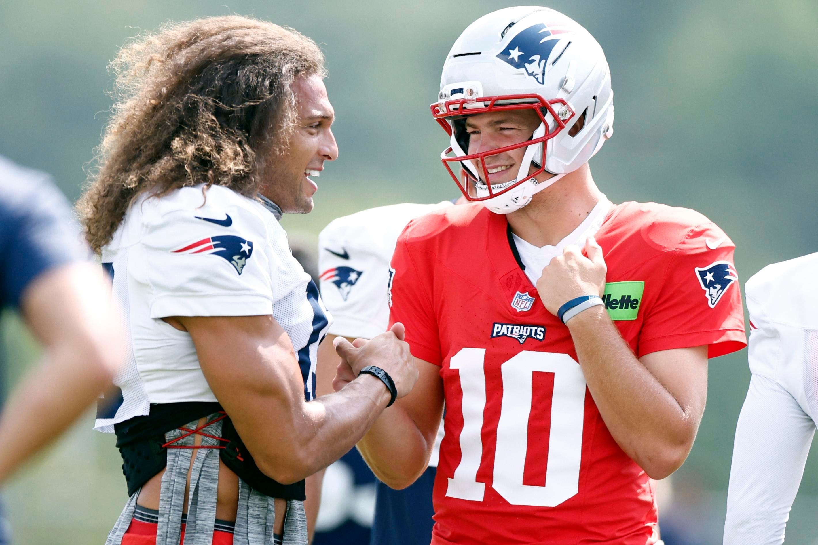 Drake Maye says his focus is scoring, not managing who gets the ball in Patriots offense