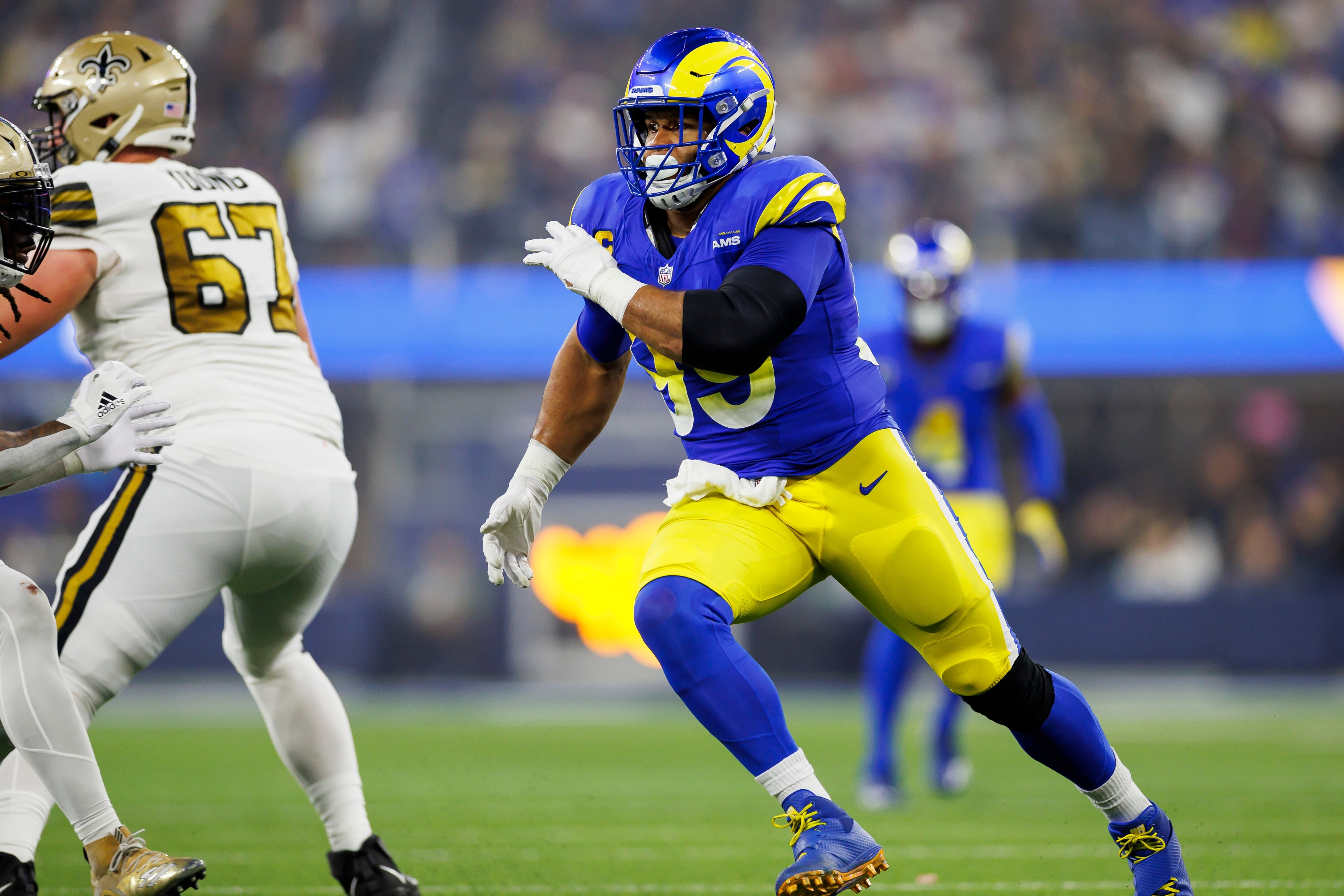 Rams weigh the sack math as Aaron Donald’s return returns to center stage