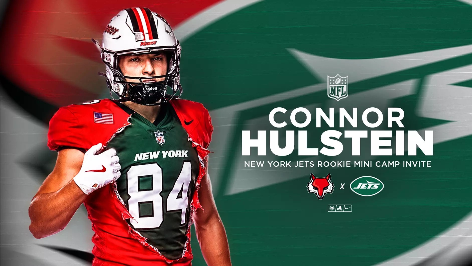 Jets add tight end Connor Hulstein as an undrafted free agent, setting up a training-camp evaluation