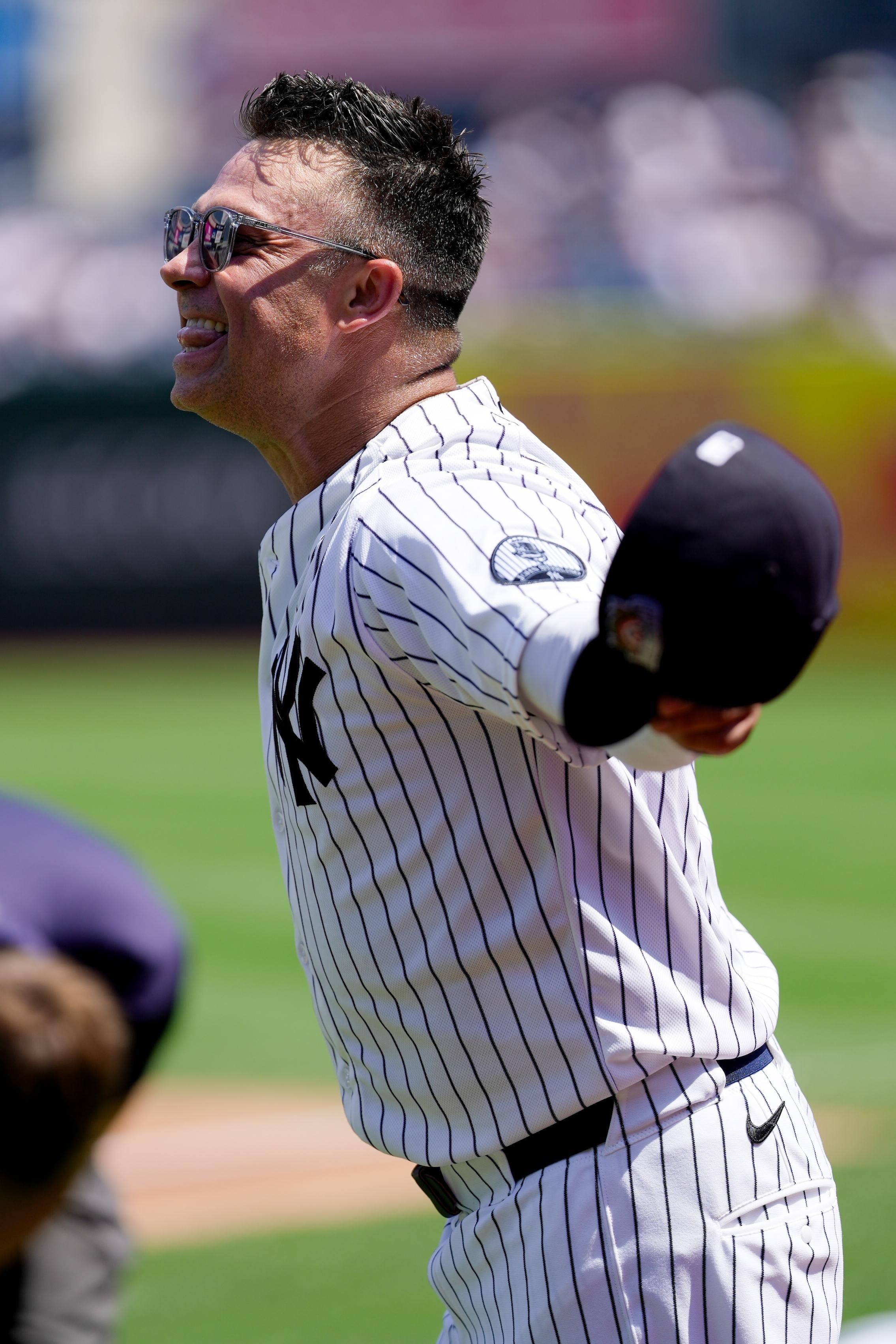 Nick Swisher returns to the Bronx, revisiting his favorite Yankees memories at Old-Timers’ Day