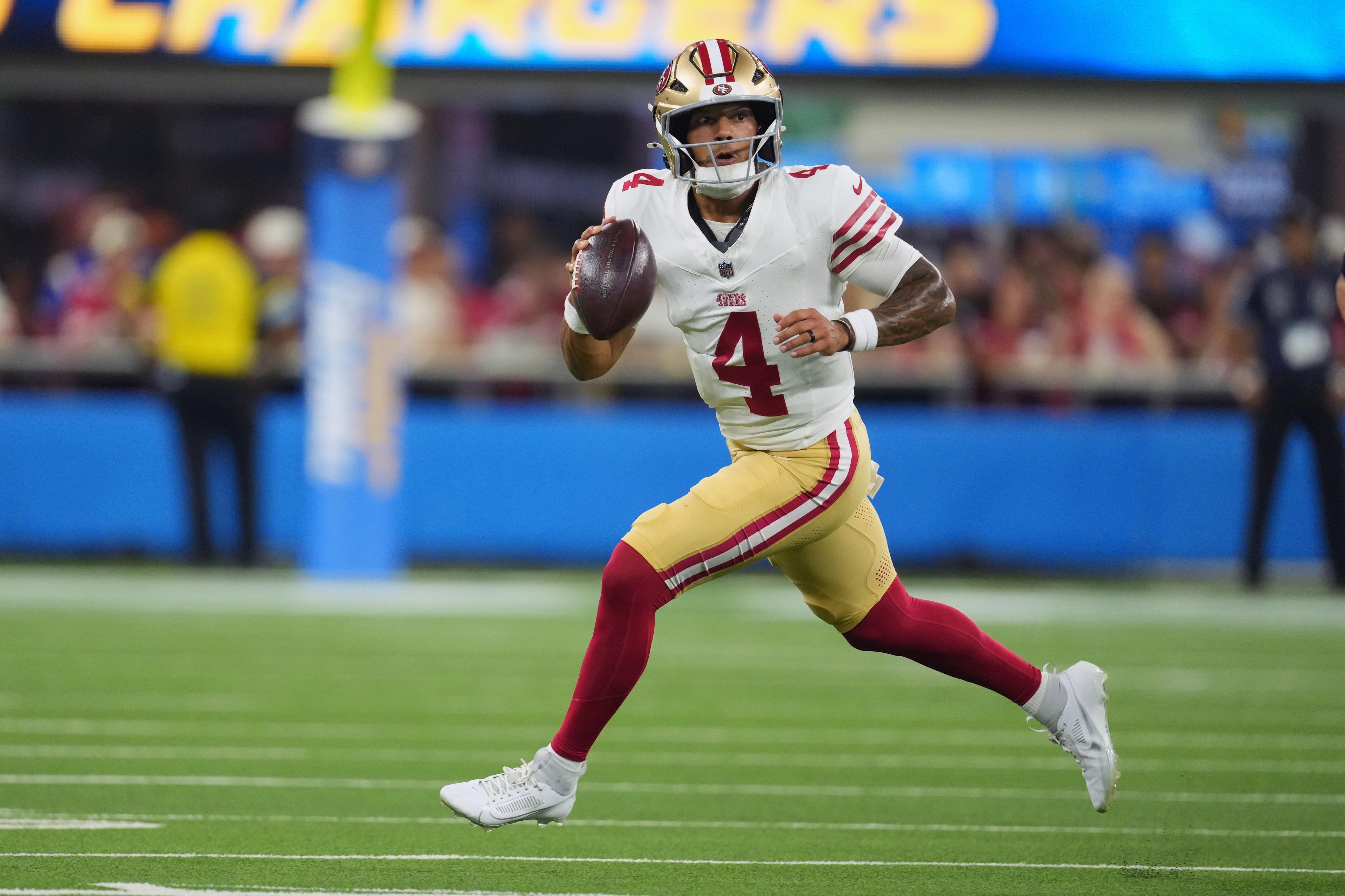49ers clear the QB3 spot, releasing Adrian Martinez and elevating Kurtis Rourke
