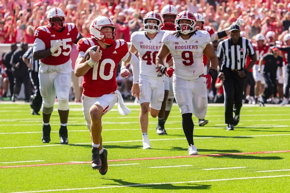 Nebraska’s late collapse sinks Huskers in 20-17 loss to No. 7 Indiana