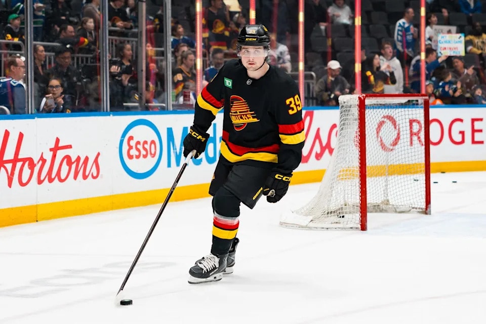 Ty Mueller’s start in the AHL has Abbotsford Canucks fans looking up at the NHL