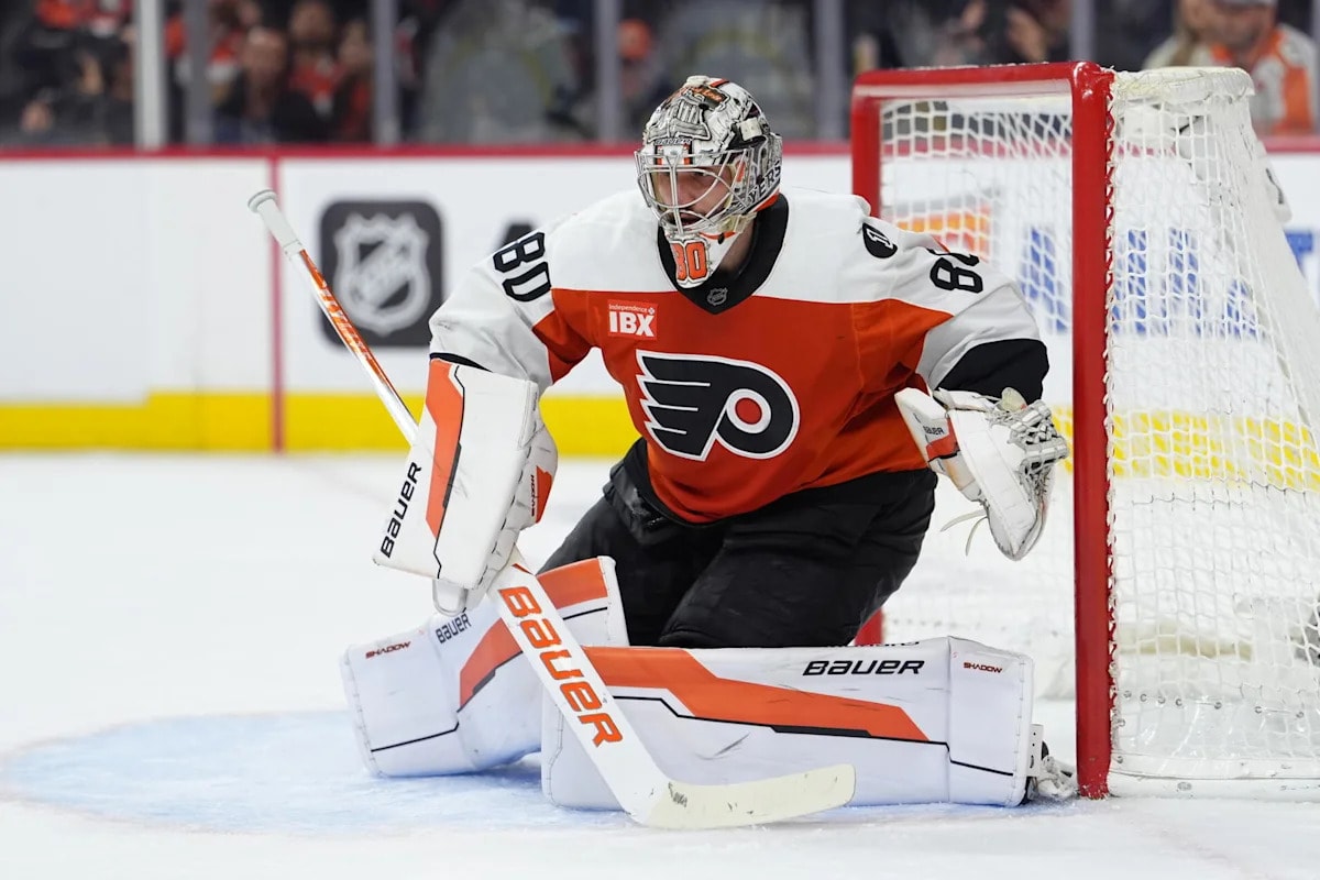 Dan Vladar rises in NHL Network’s early top-10 goaltender rankings ahead of 2026-27