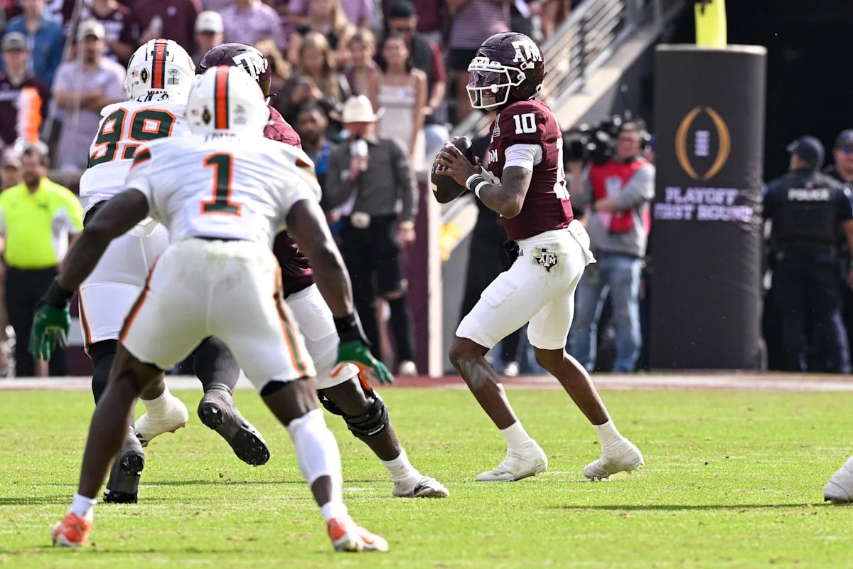 Marcel Reed’s deep-ball accuracy lifts Texas A&M into the 2026 opener with a Top 10 QBR mark