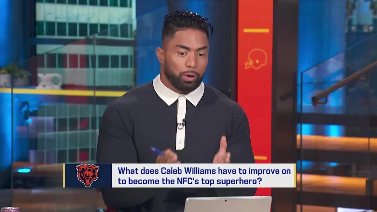 Caleb Williams says he lost 10 to 15 pounds this offseason as the Bears pursue a faster version of his game