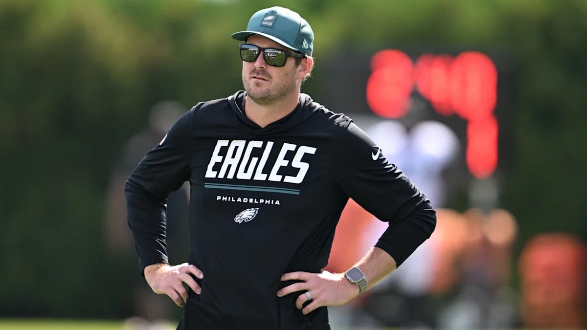 Eagles offensive coordinator Sean Mannion experimenting with play-calling from both sideline and booth