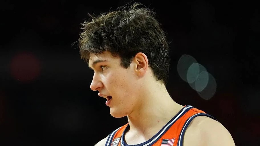 Illinois forward David Mirkovic gives Big Ten media day injury update as he charts return from foot surgery