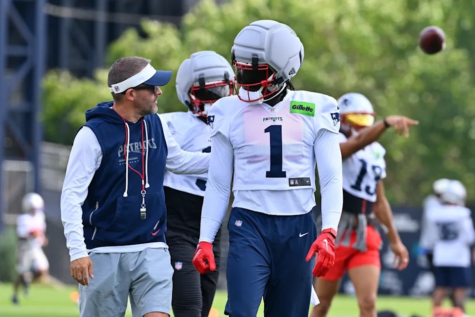 Patriots’ camp focus turns to Drake Maye-A.J. Brown chemistry as early practices wind down