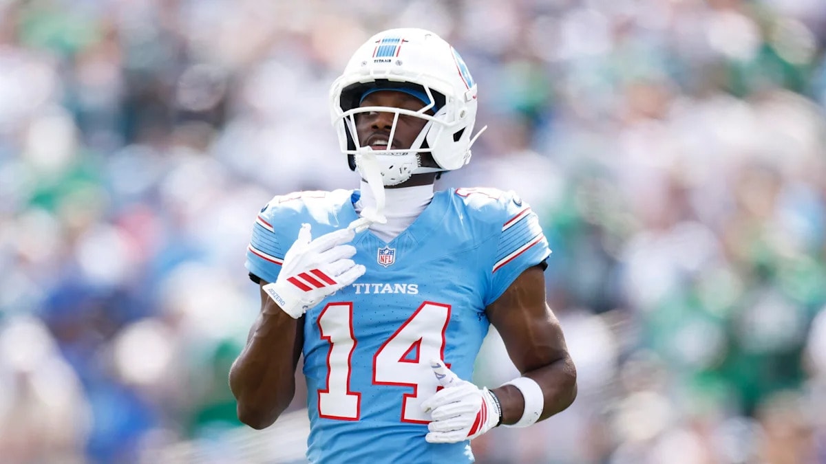 Titans list rookie WR Carnell Tate as questionable vs. Texans after back injury