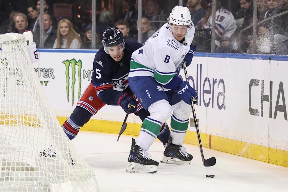 Canucks Drop 6-2 to Rangers After Third-Period Breakdown