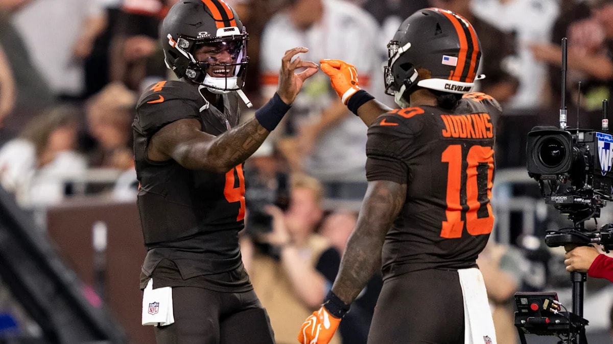 NFL fines Deshaun Watson and two other Browns for touchdown celebration that included “imaginary marijuana cigarette” gesture