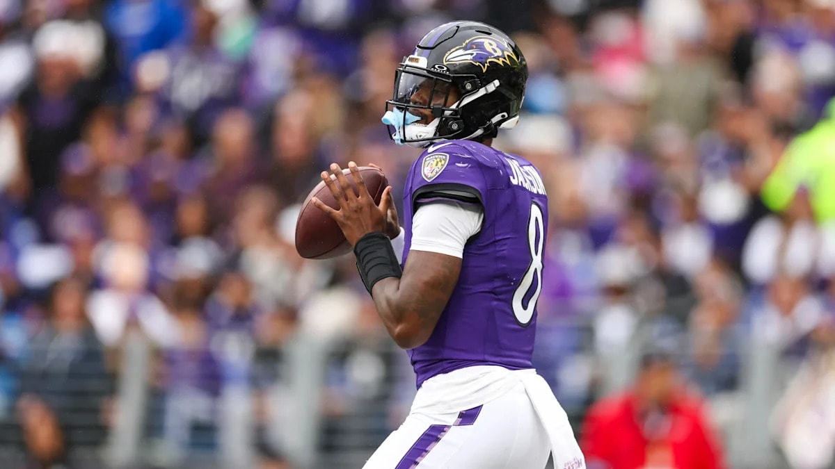 Lamar Jackson still not practicing with ankle injury as Ravens close in on Falcons matchup