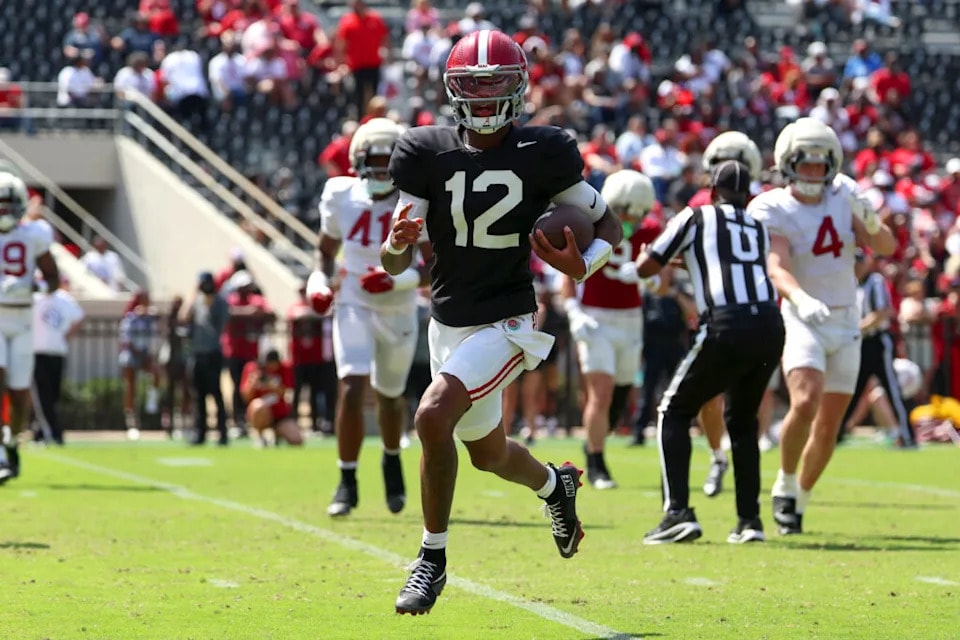 Alabama names Keelon Russell its starter, ending a QB competition against Austin Mack