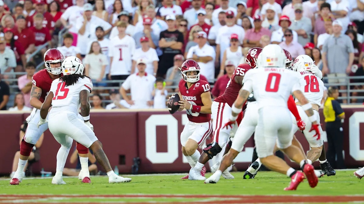 Oklahoma offensive line stays together after sluggish start, John Mateer says