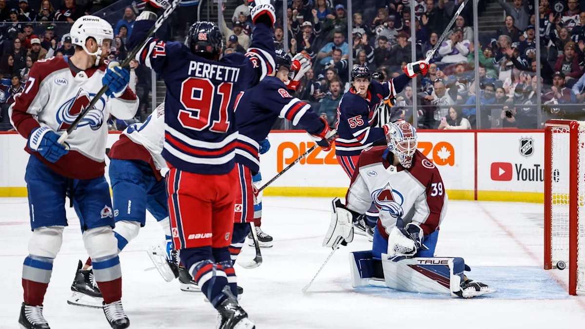 Kyle Connor scores twice as Jets rally past Avalanche, extending winning streak to three