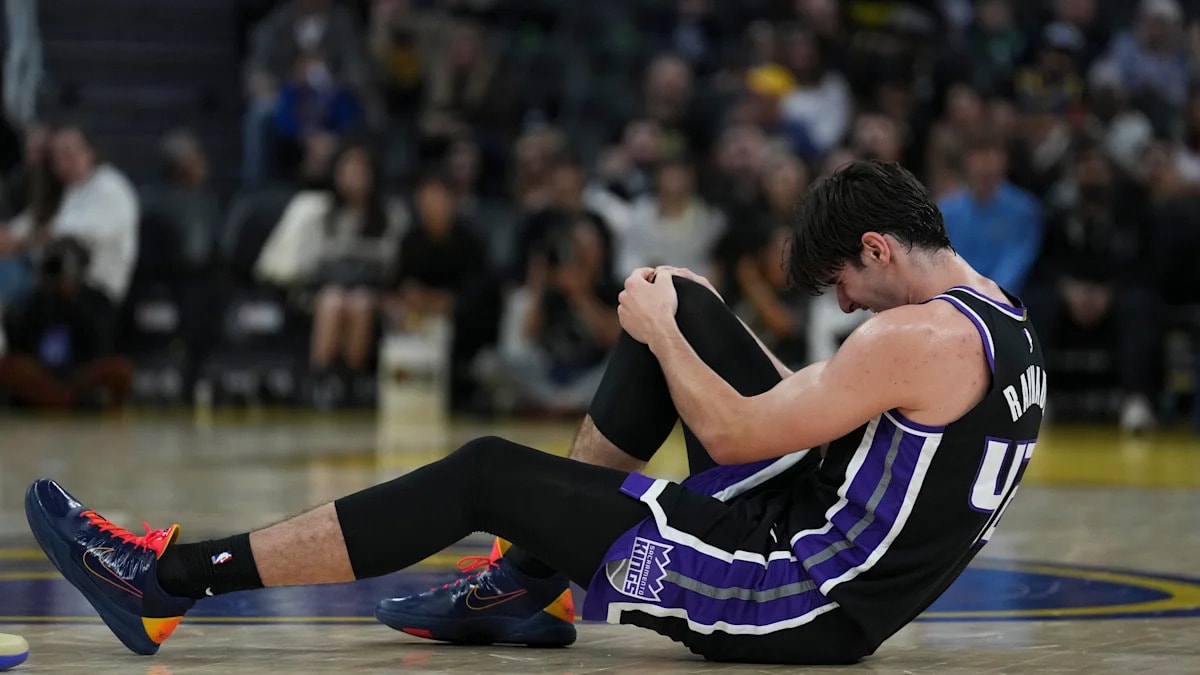 Kings center Maxime Raynaud will miss at least two weeks with a right knee injury