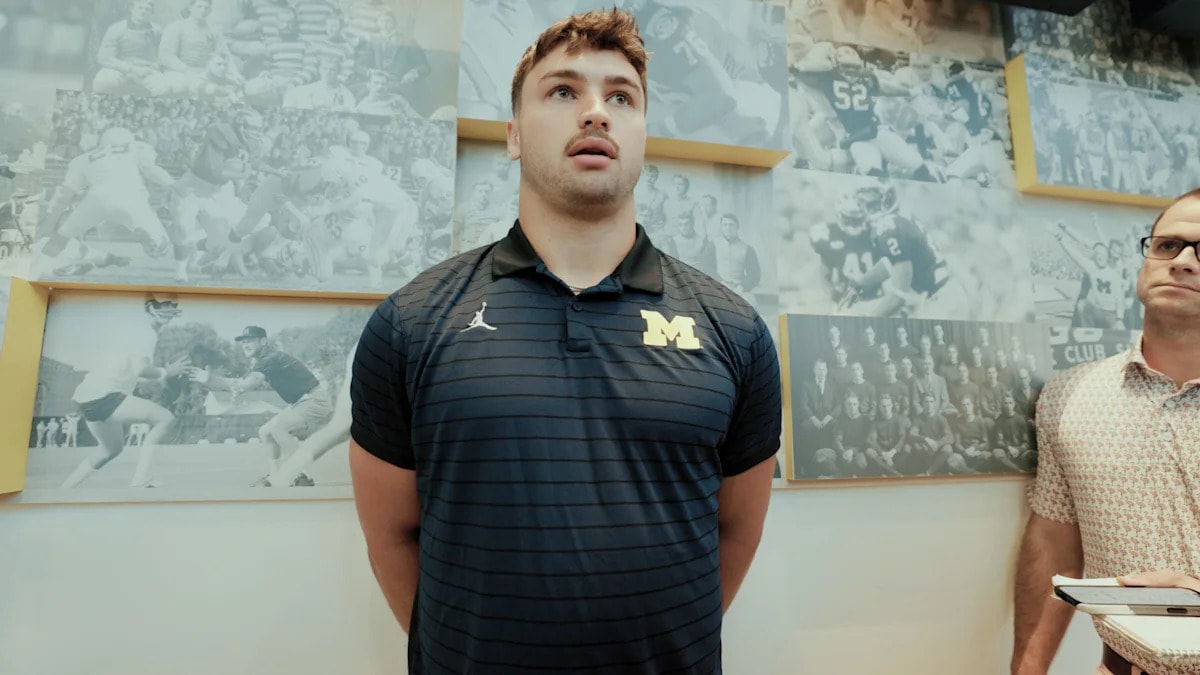 Nathaniel Staehling’s message in Michigan fall camp: he belongs at the next level