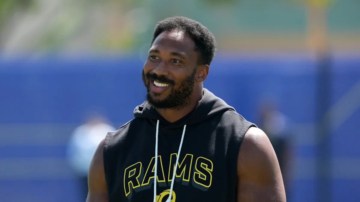 Myles Garrett misses Rams practice again with minor knee swelling, as McVay plays it down