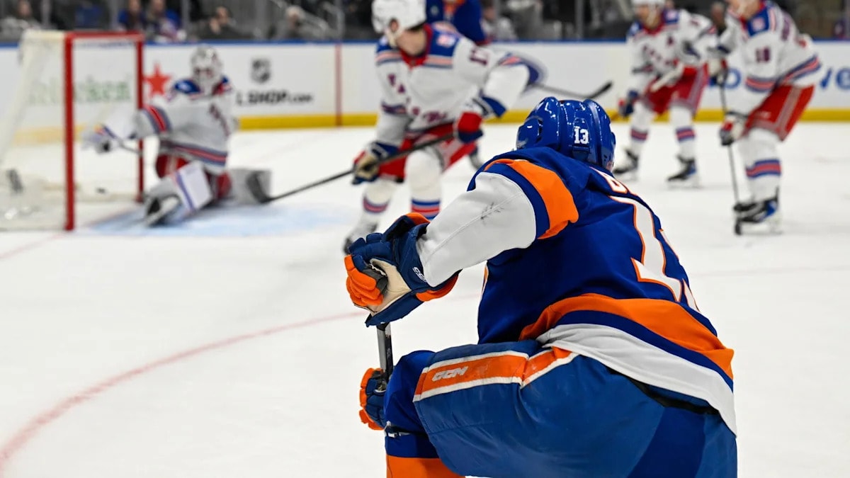 Mathew Barzal skates on his own, giving New York Islanders a cautious boost before Chicago