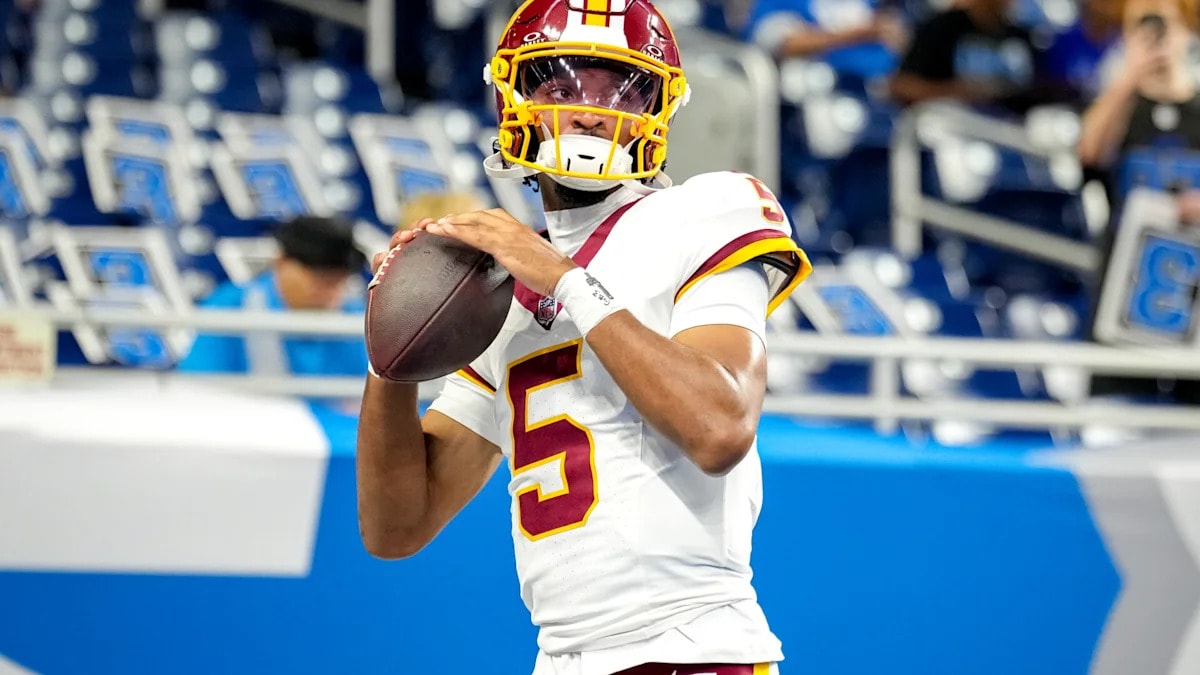 Jayden Daniels flashes briefly in Commanders preseason cameo vs. Lions