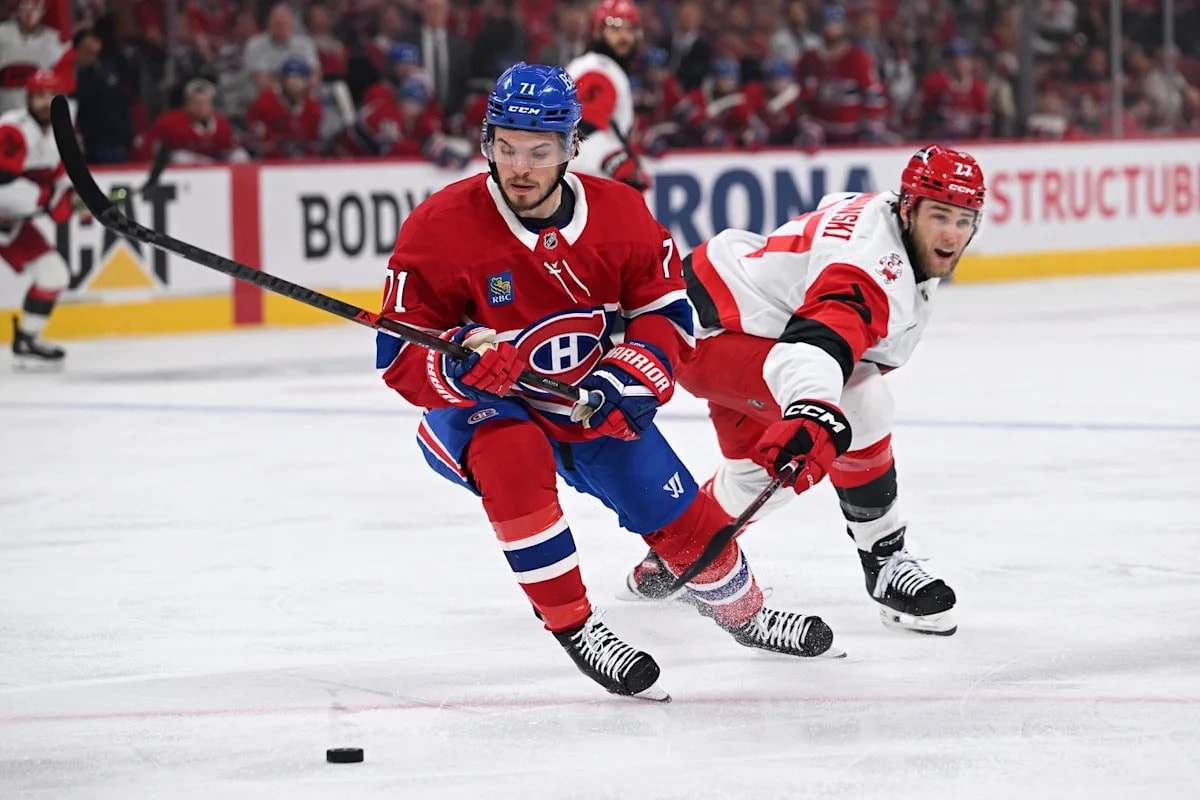 Jake Evans enters his eighth NHL season with Montreal’s depth center role still central