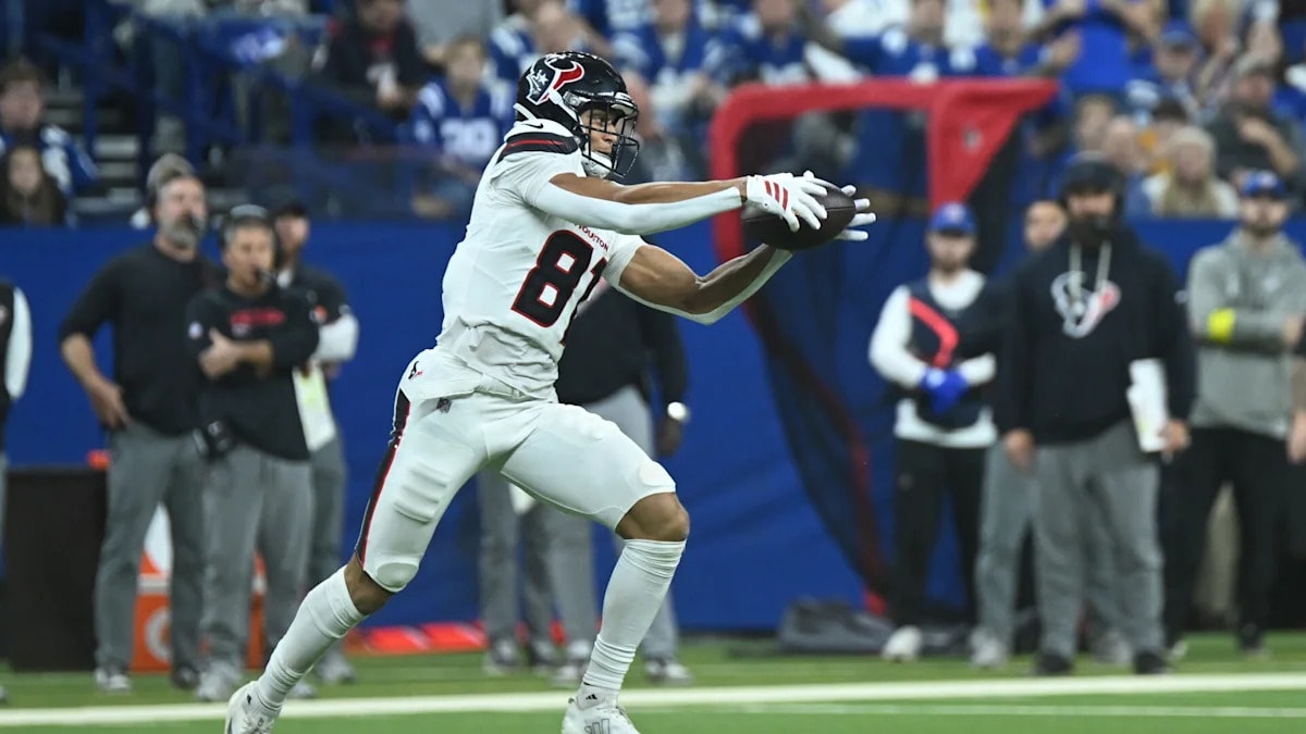 Texans shut down WR Jayden Higgins for season-ending IR after torn ACL