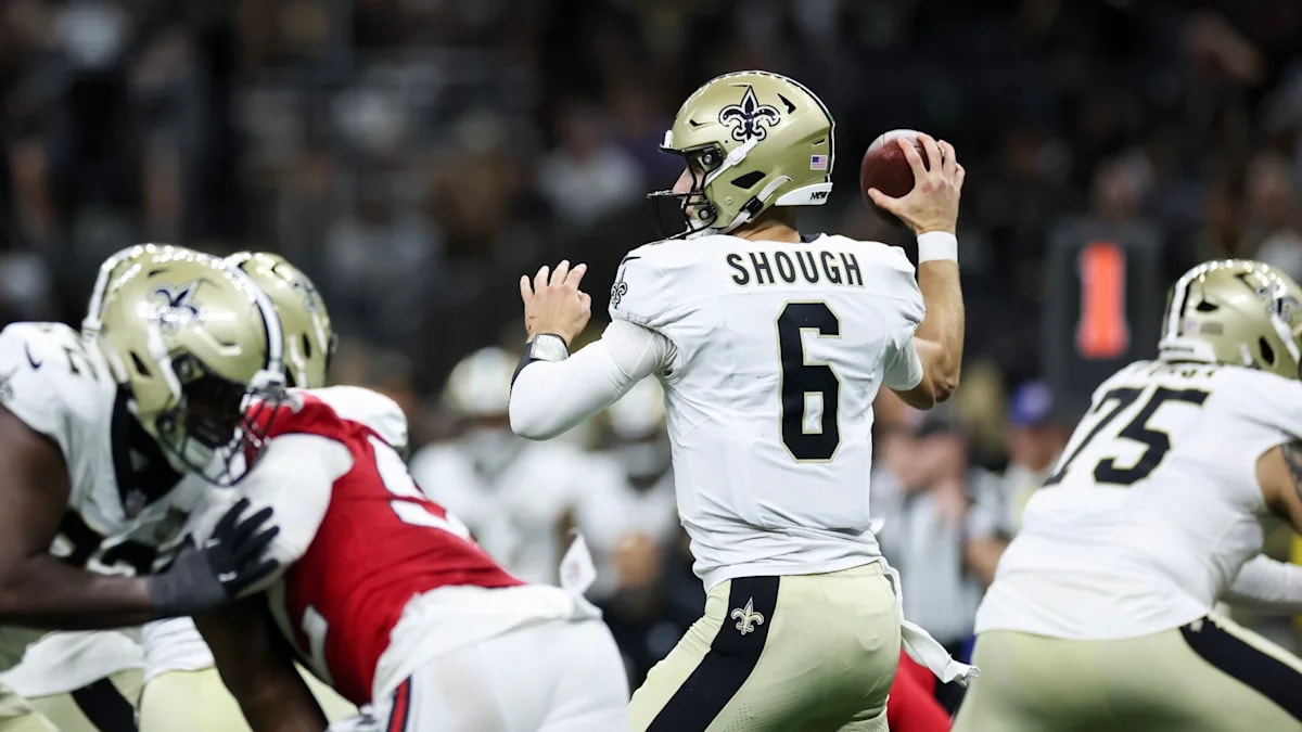 Tyler Shough listed as full participant as Saints keep Alvin Kamara and Chris Olave on limits