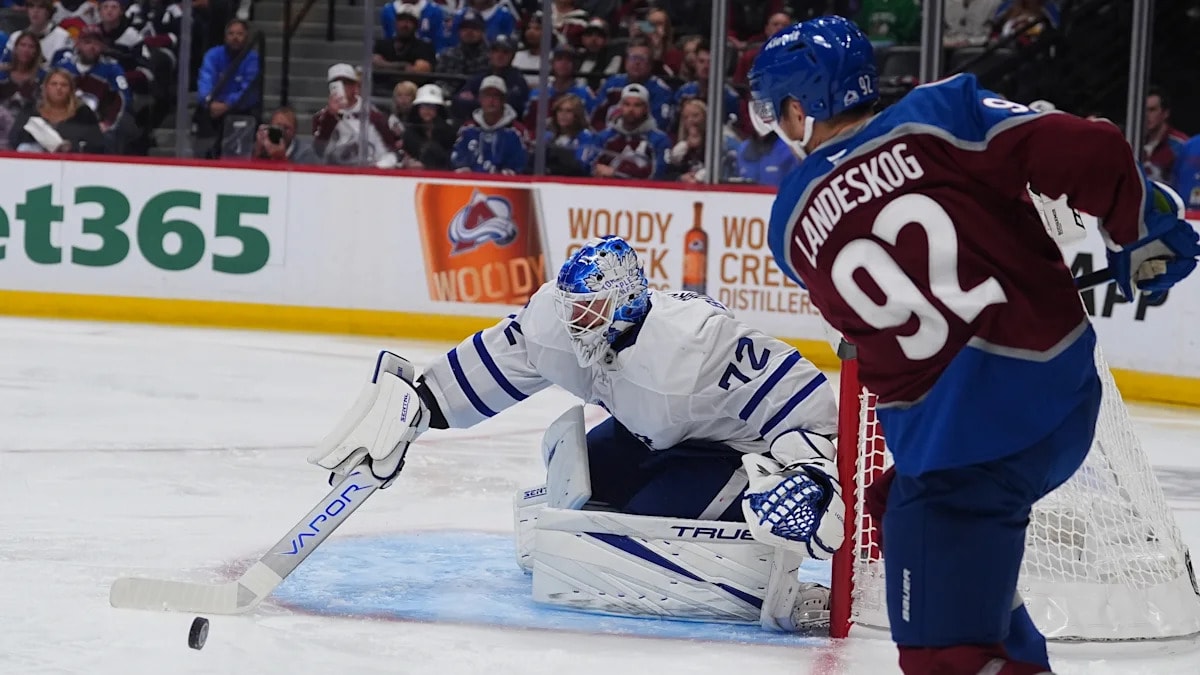 Nylander posts a career-high five points as Maple Leafs top Avalanche 6-3