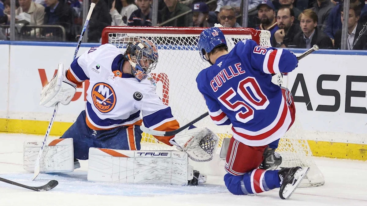 Varlamov’s 676-Day Return Ends in Rangers Win as Lafrenière Buries Two Empty-Net Goals